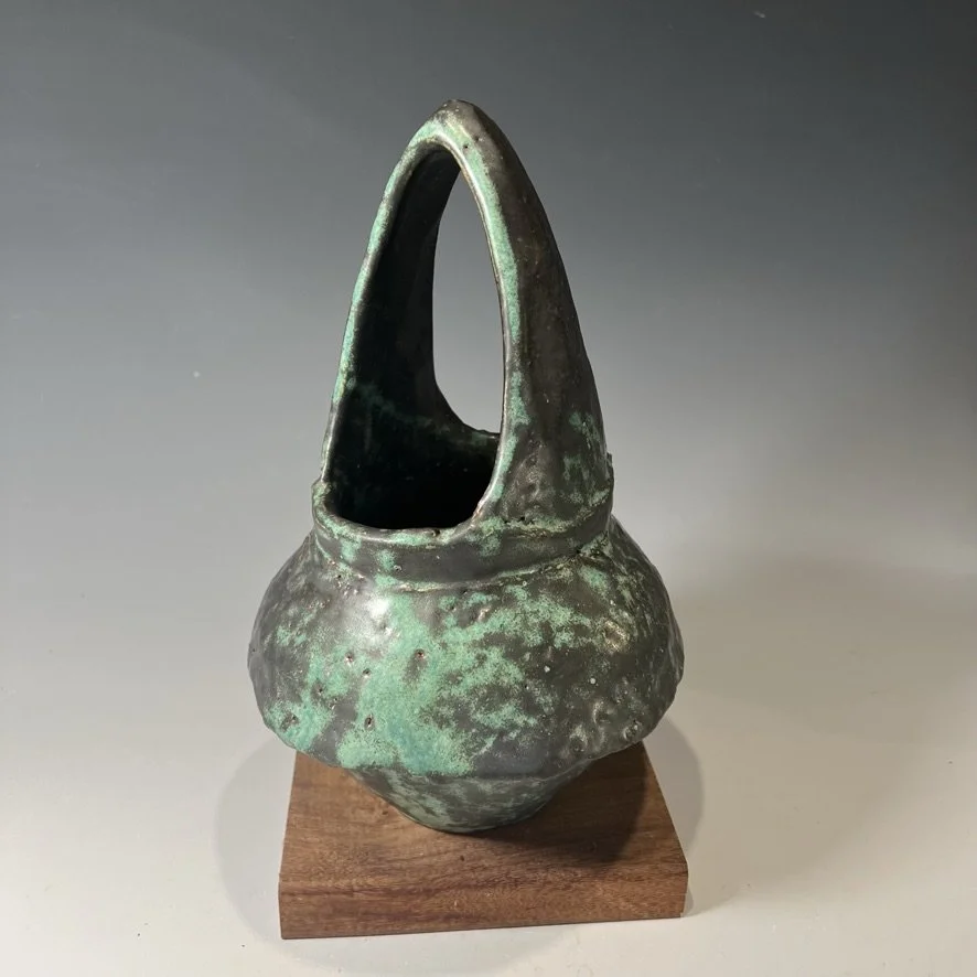 Green Skirted Basket