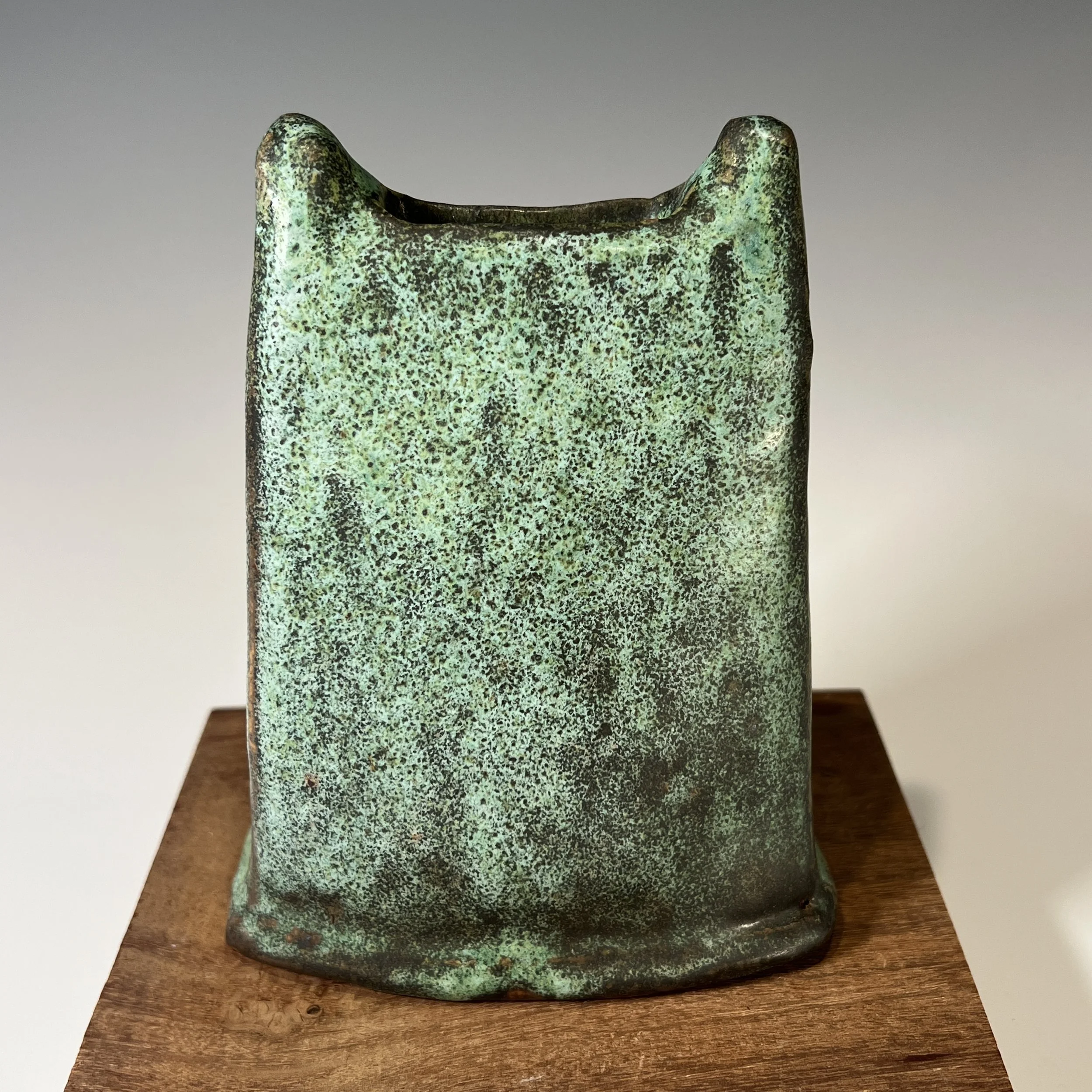 Copper Green Hand Built Vase