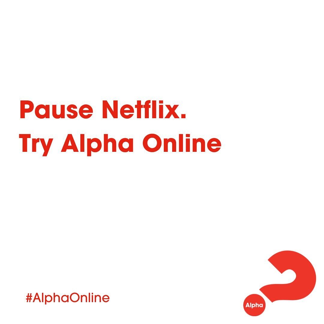 Sick of being stuck at home? Watched everything on Netflix, Prime, Disney+ and BBC? Ready to try something new? The Alpha course starts next week, so why not sign up and find out more about faith, ask your questions about life, and meet some new peop