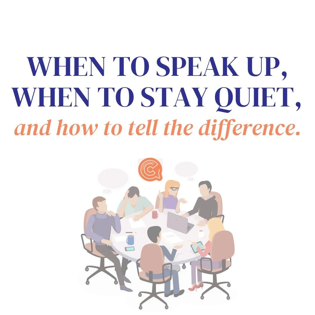 Discernment: When To Speak Up At Work