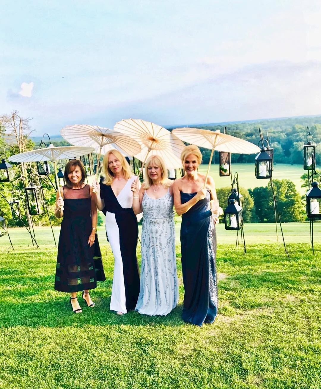 Parasol Party with the Pedersens. Such a beautiful evening celebrating Rachel and Will with @ellen.szot @pedersen.jeanie @richa_carol @tom.pedersen.940