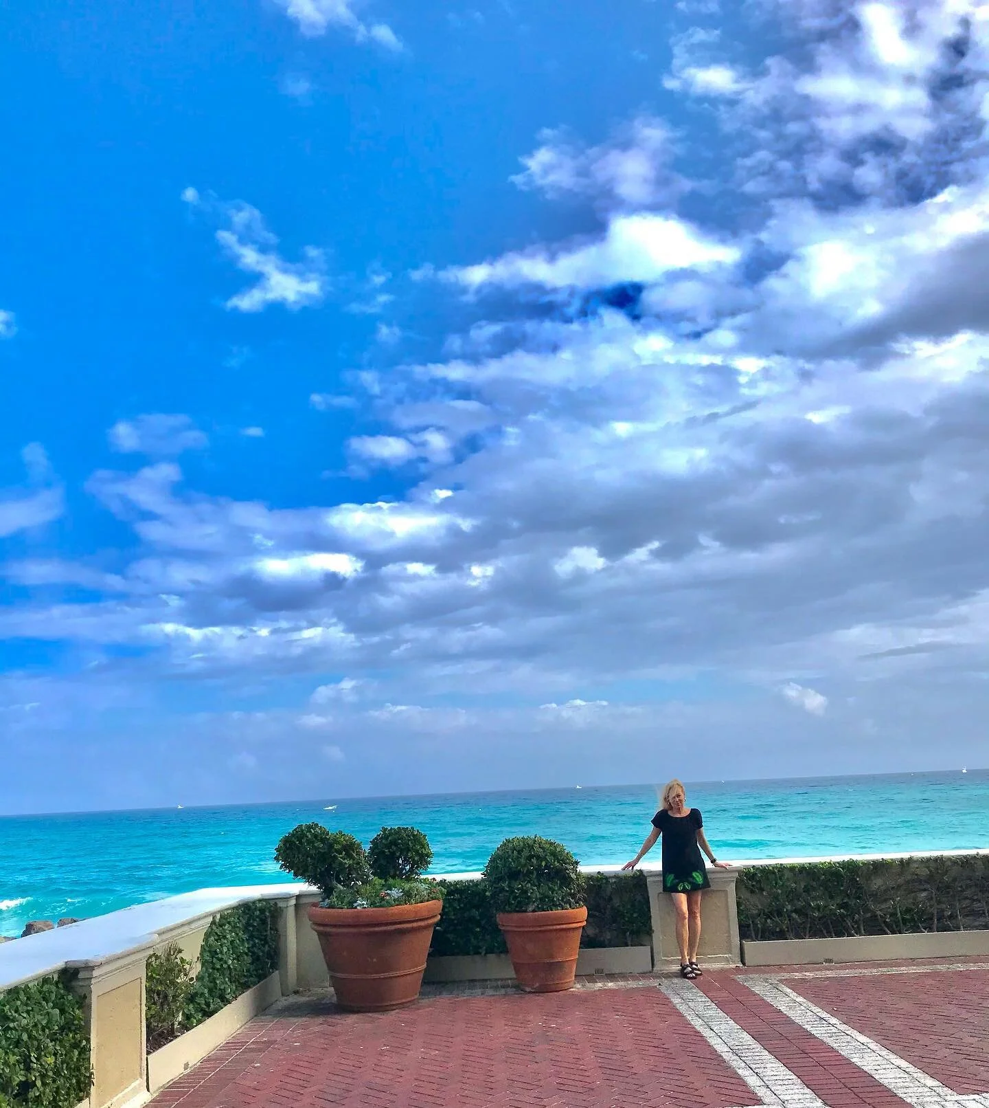 Was kind of hoping our flight would get canceled yesterday! Back to the snow! #palmbeach