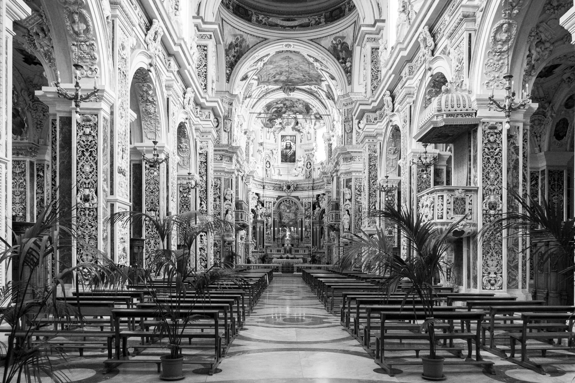  Cathedral   A cathedral in Sicily offers respite for many of the Christian refugees from Nigeria. 