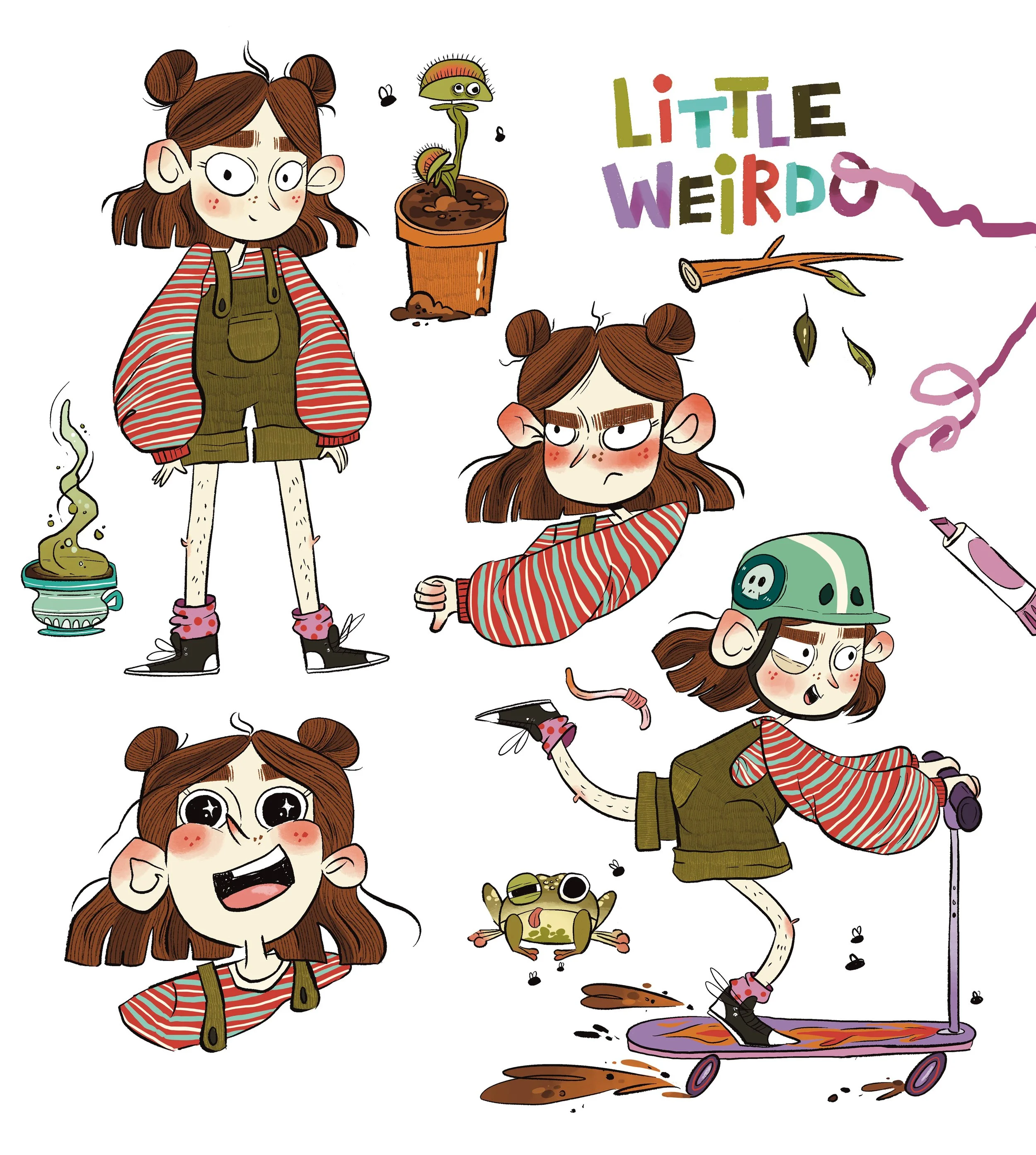 middle grade character development of a weird, feral, and magical girl