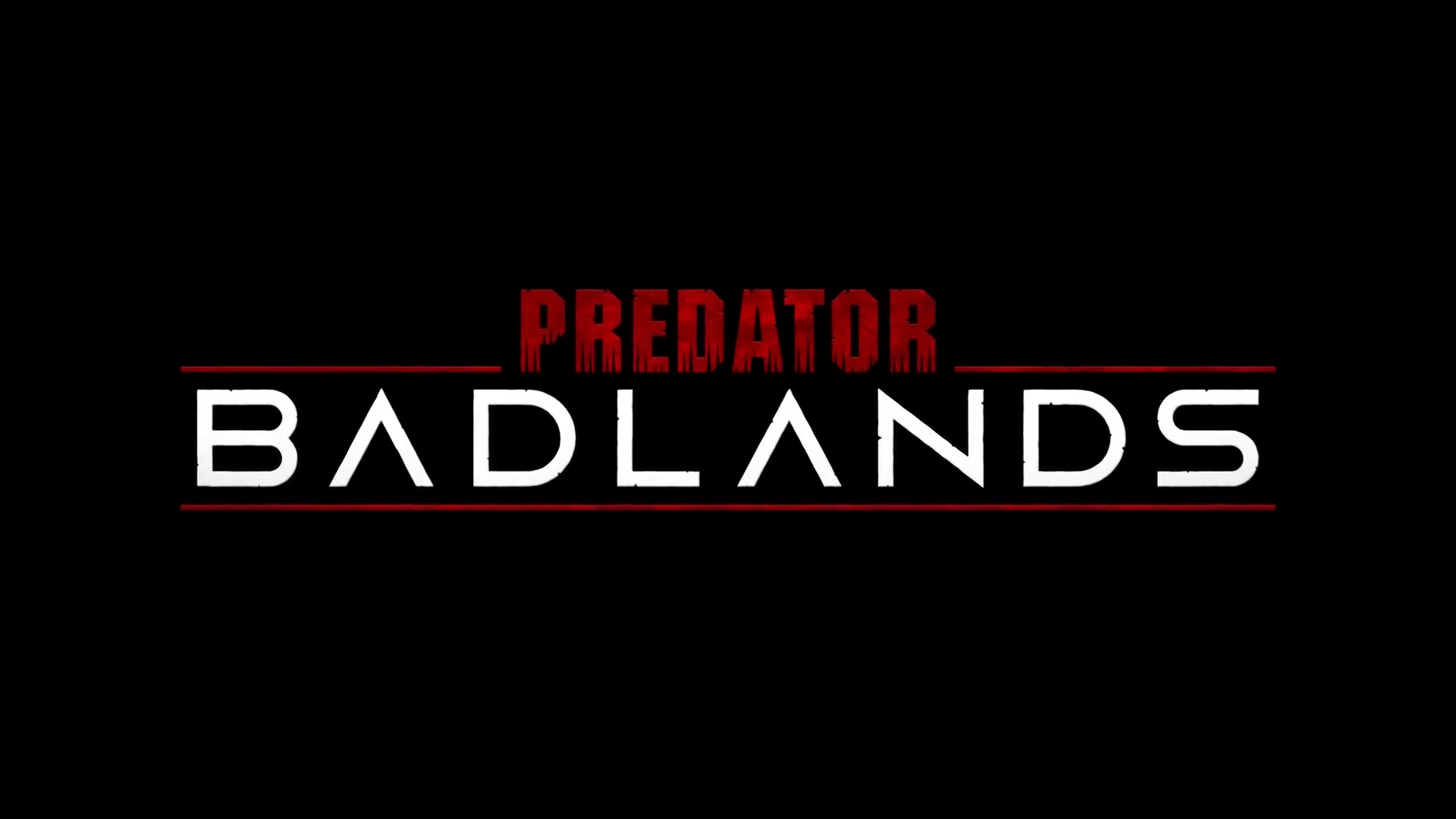 Predator: Badlands (Custom letterforms for BADLANDS)