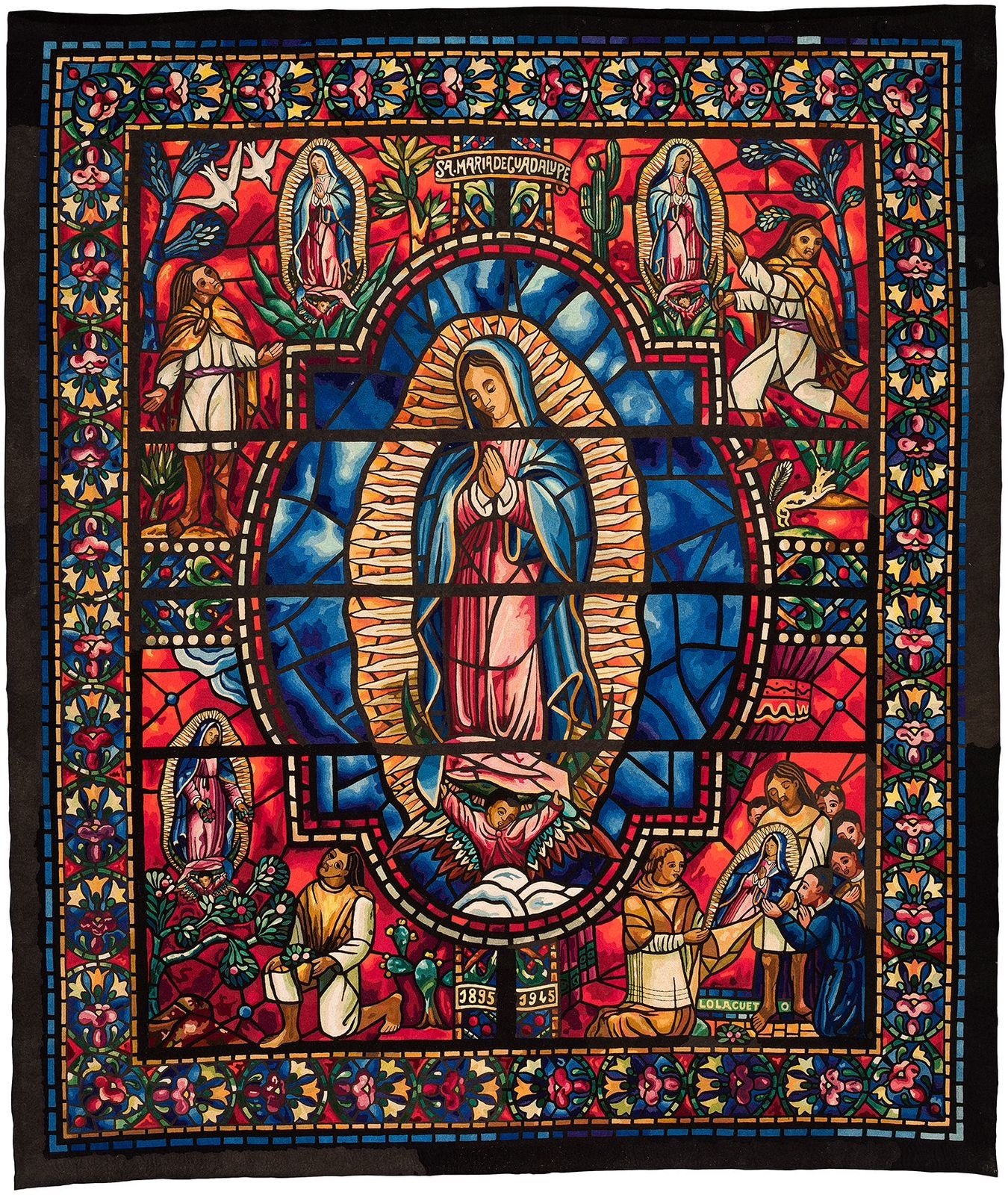Lola Cueto, La Virgen de Guadalupe, 1945, Tapiz bordado sobre manta, 184 x 160 cm.jpg