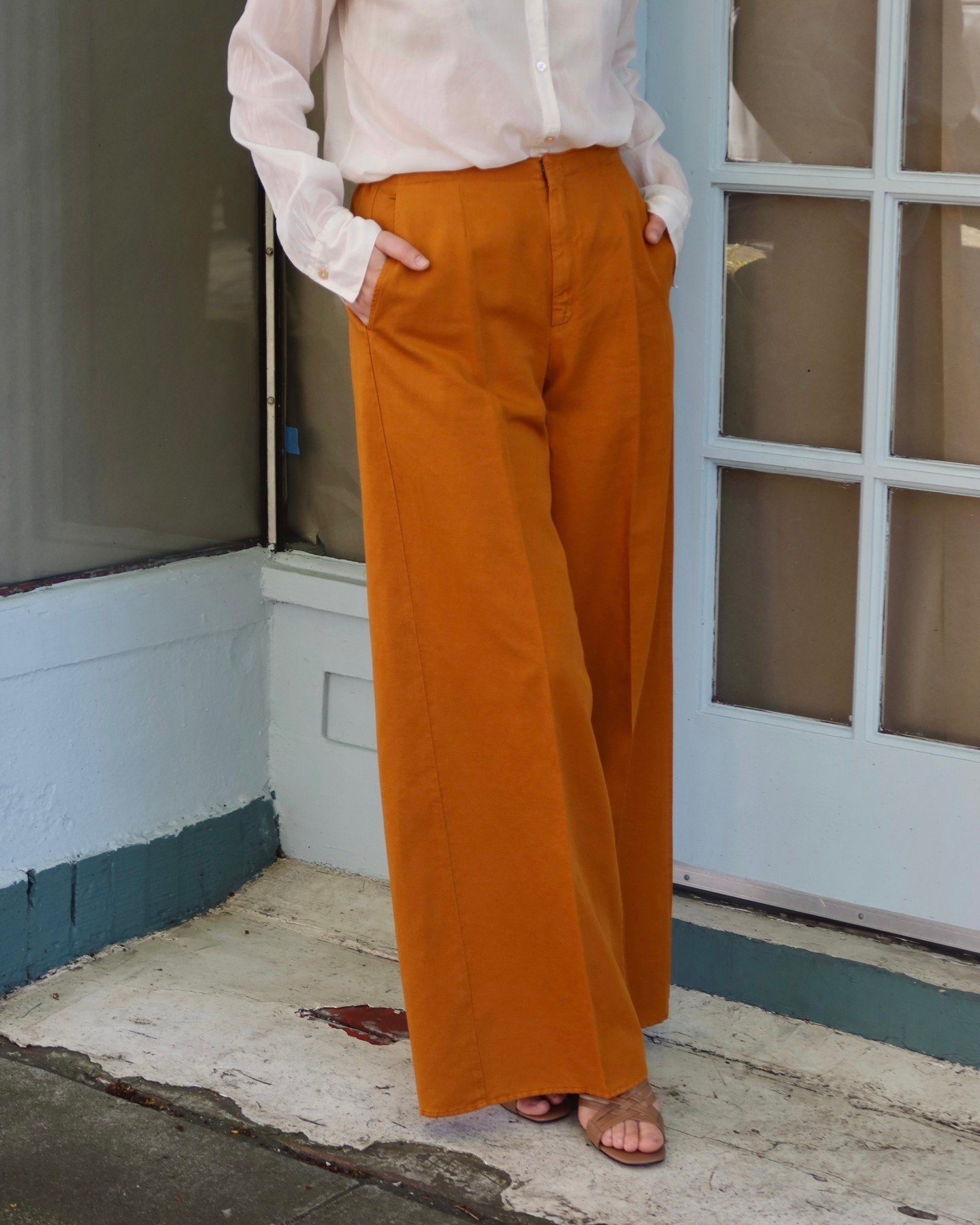 The Palazzo Pant in Cotton Gaberdine from @forte_forte