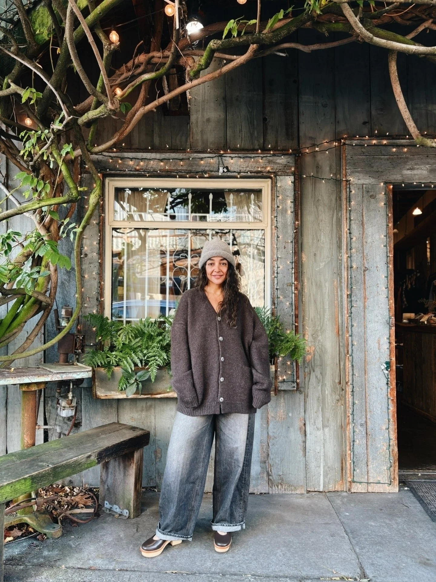 We just got a restock of everyone's favorite Roomy Jean from @6397_news in Rusted Grey! Paired with shop staple @laurenmanoogian Loft Cardigan 🙌