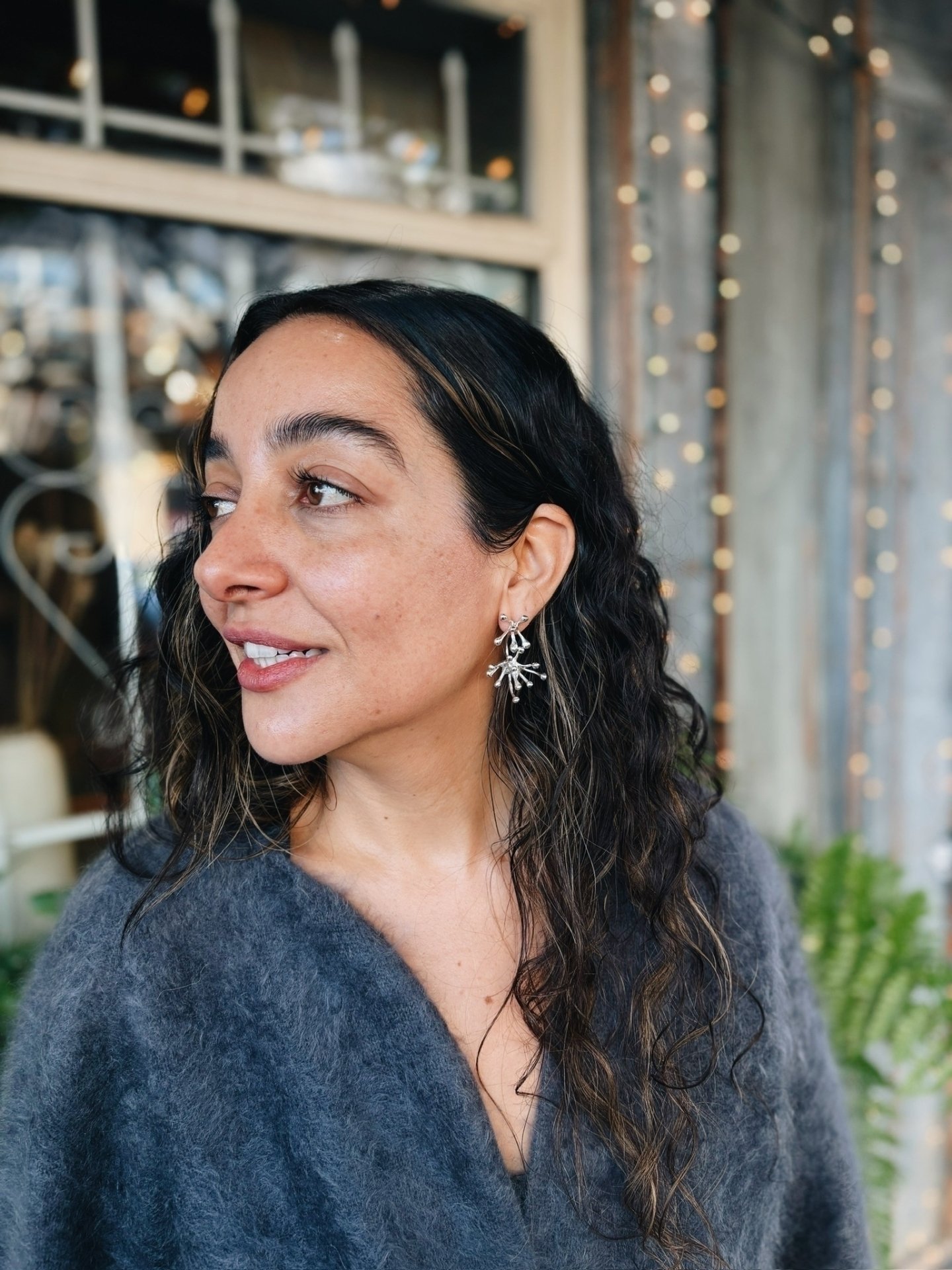 Spora Drops Earrings in Sterling Silver from local artist @farisjewelry 💫