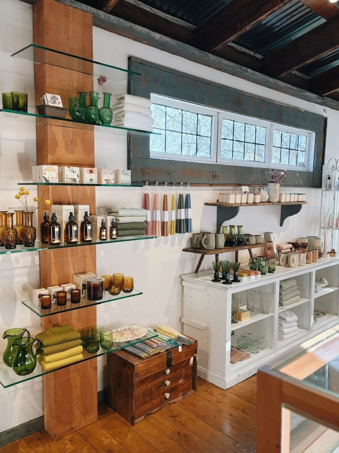 Our favorite place in the shop when the sun is shining 😊