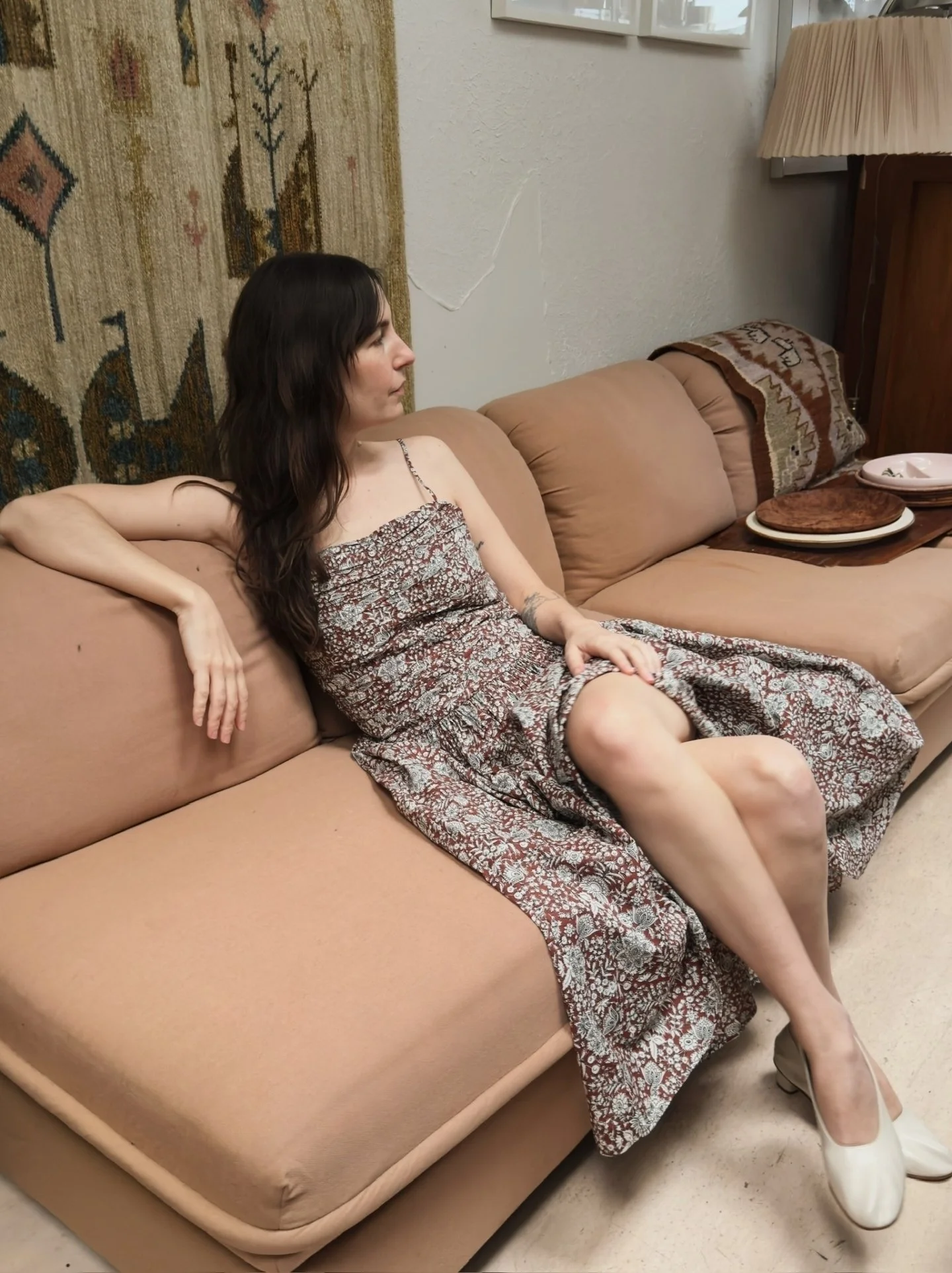 The Jana Ruched Bodice Maxi from @apieceapart 🤎