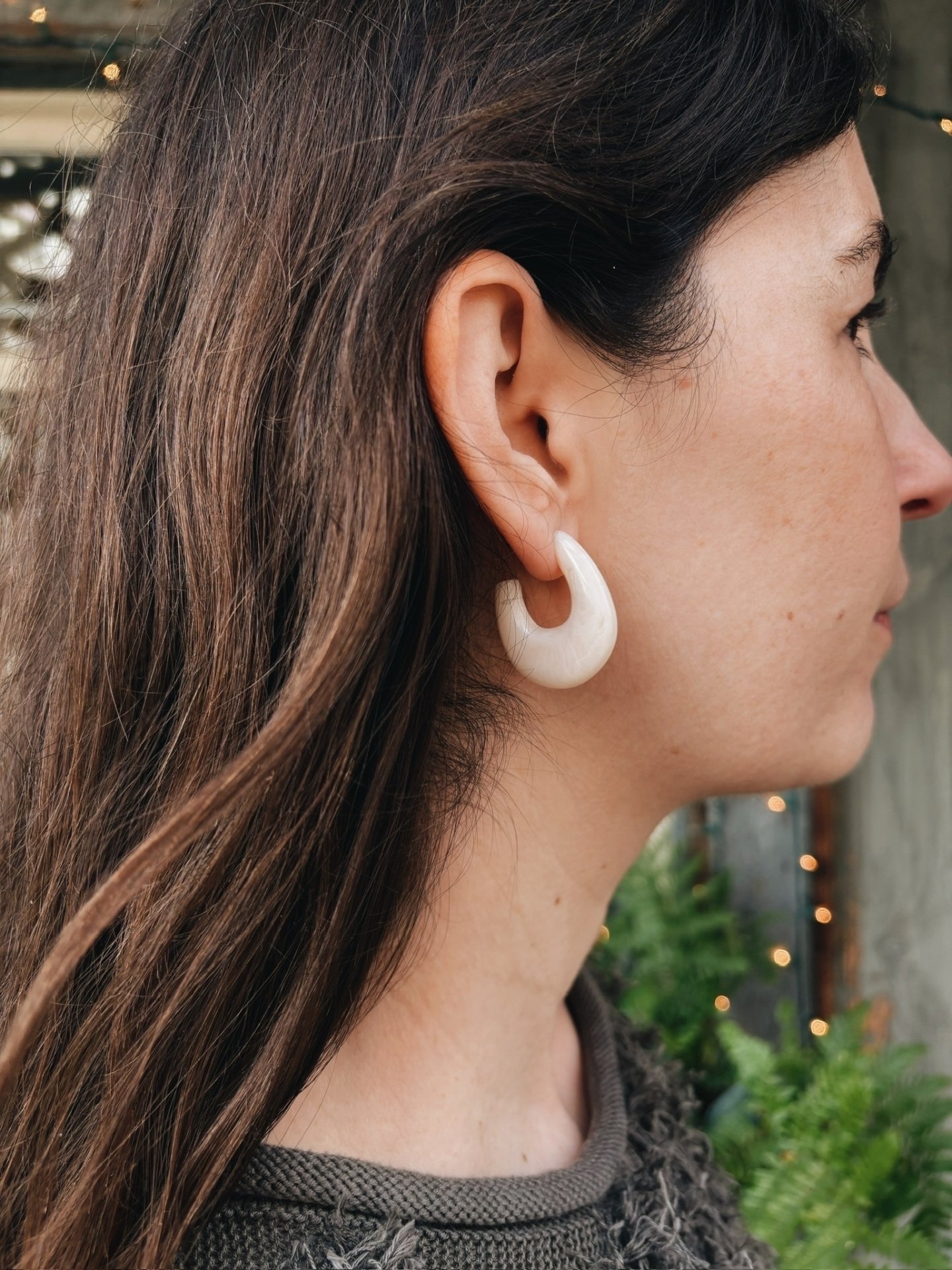 @rachelcomey Ivory Isles Earrings in Acrylic 🤍