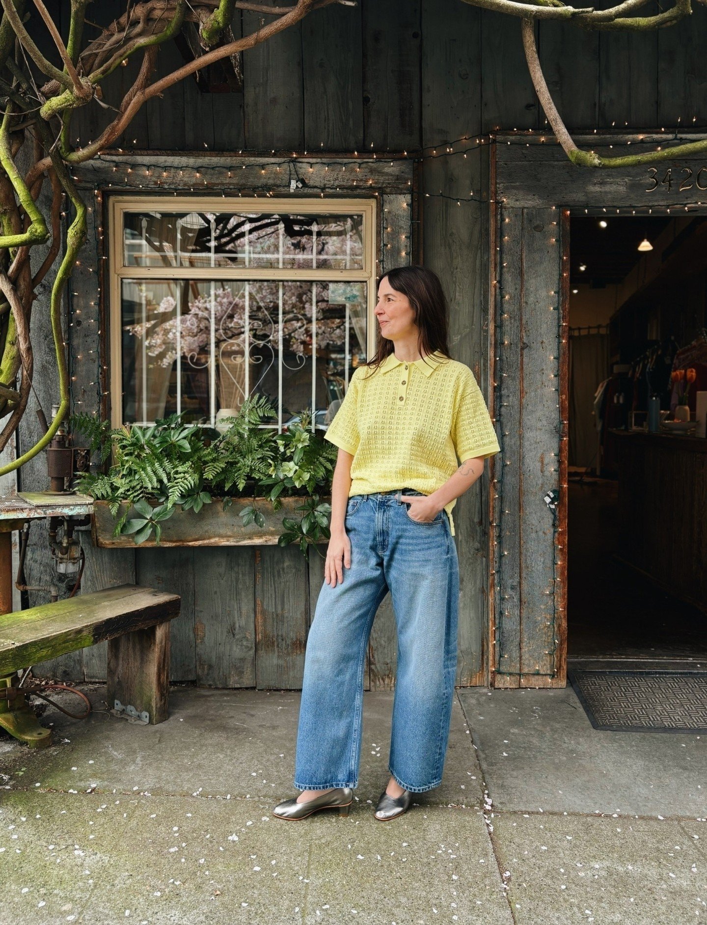 Clarence Polo from @rachelcomey &amp; Floppy Jean by @b_sides_jeans 🍋