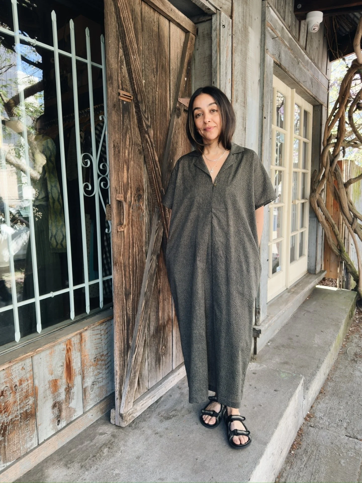 The Kite Dress in 100% Lightweight Japanese Cotton from @black_crane
