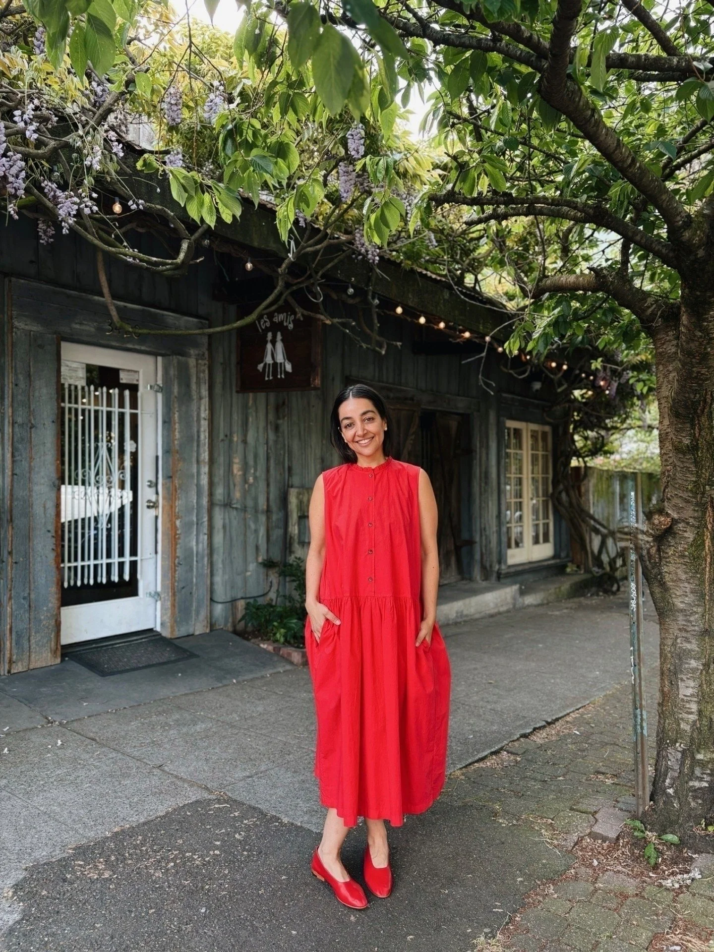 The Monse Dress in Azalea from @fabiana_pigna_ 

Shop with us Tuesday - Thursday this week! We're celebrating solstice with a long weekend in the sun 🌞
