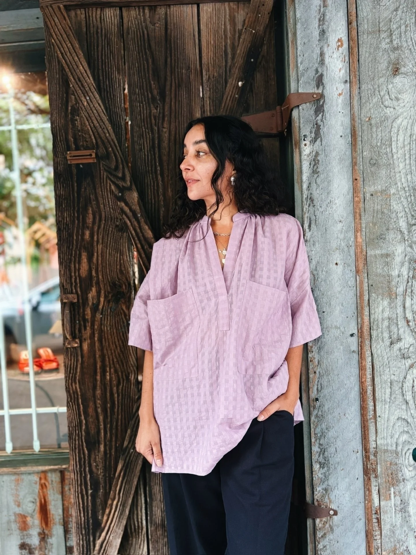 The Mauve Grid short sleeve shirt from @twonewyork

See you tomorrow from 11-6!