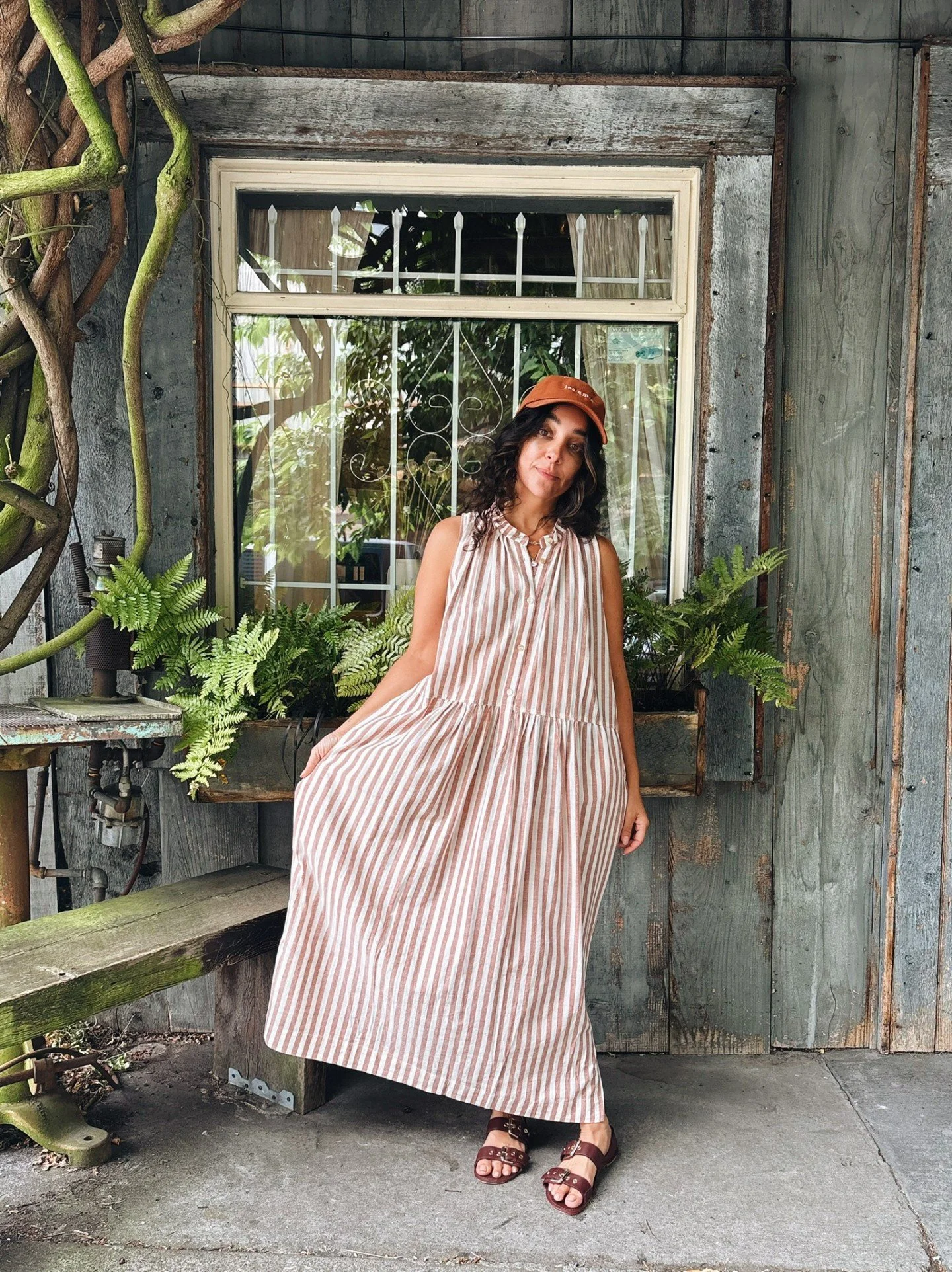 The Terracotta Stripe Pullover Dress from @twonewyork 🌞