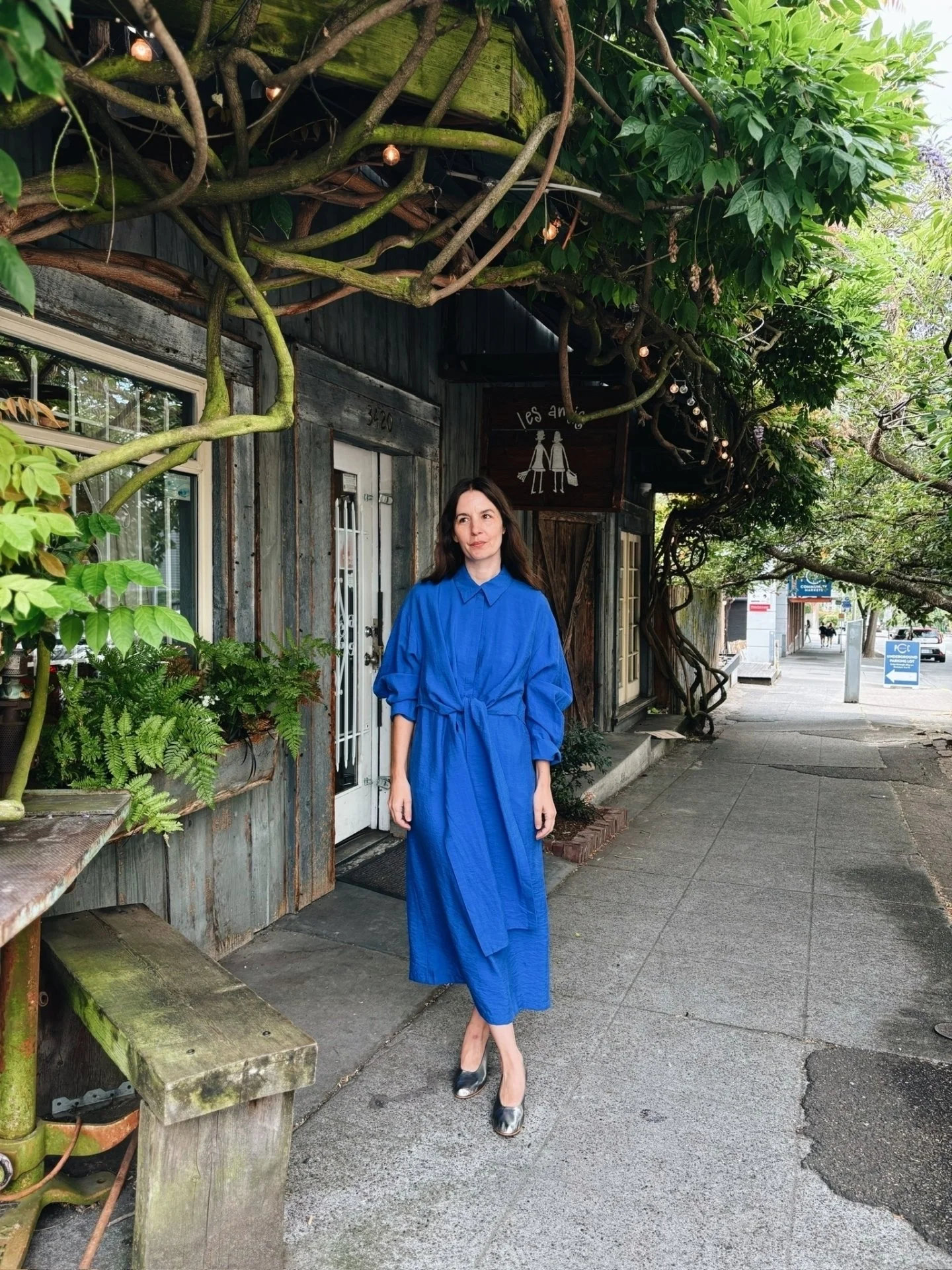 The first of our Fall pieces are popping up in the store! @christianwijnants versatile wrap dress 💙