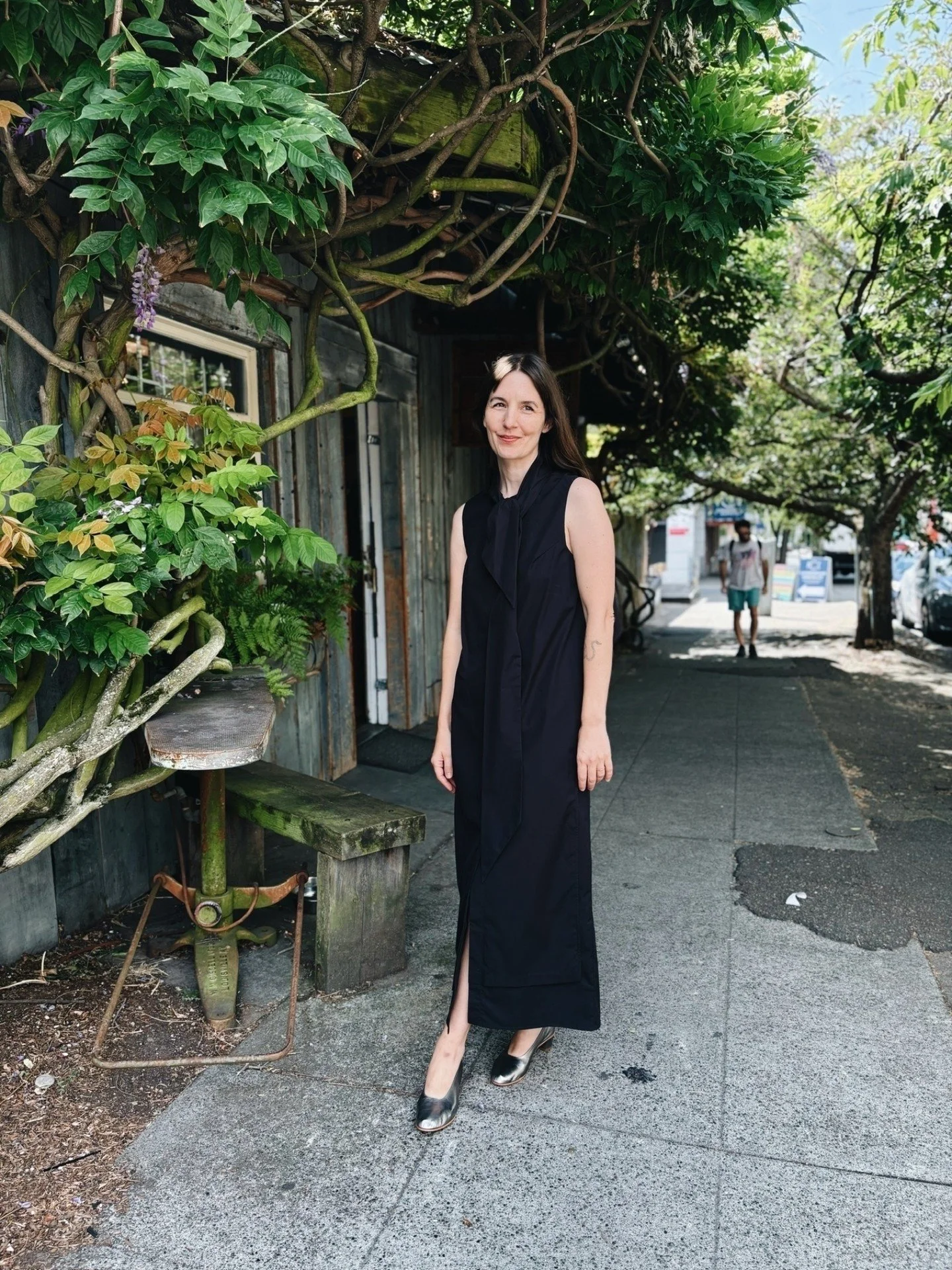 The Dulos Dress in Black Cotton from @christianwijnants 🐜