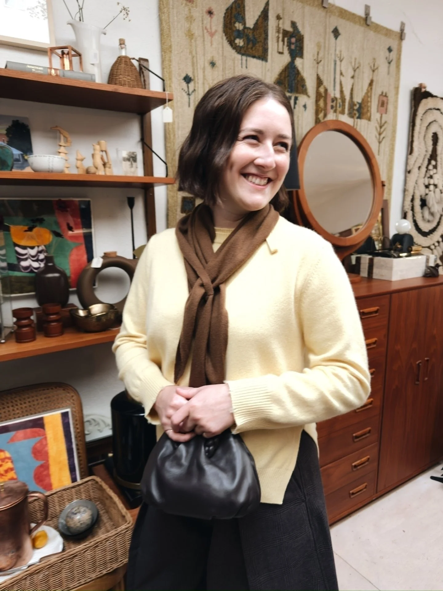 We all know and love @hannayoo_works jewelry... introducing Hanna Yoo knitwear to the shop! Made to work together, the little loops on her pieces are meant to hold jewelry, or other knitwear in place. We love a versatile design! 💛