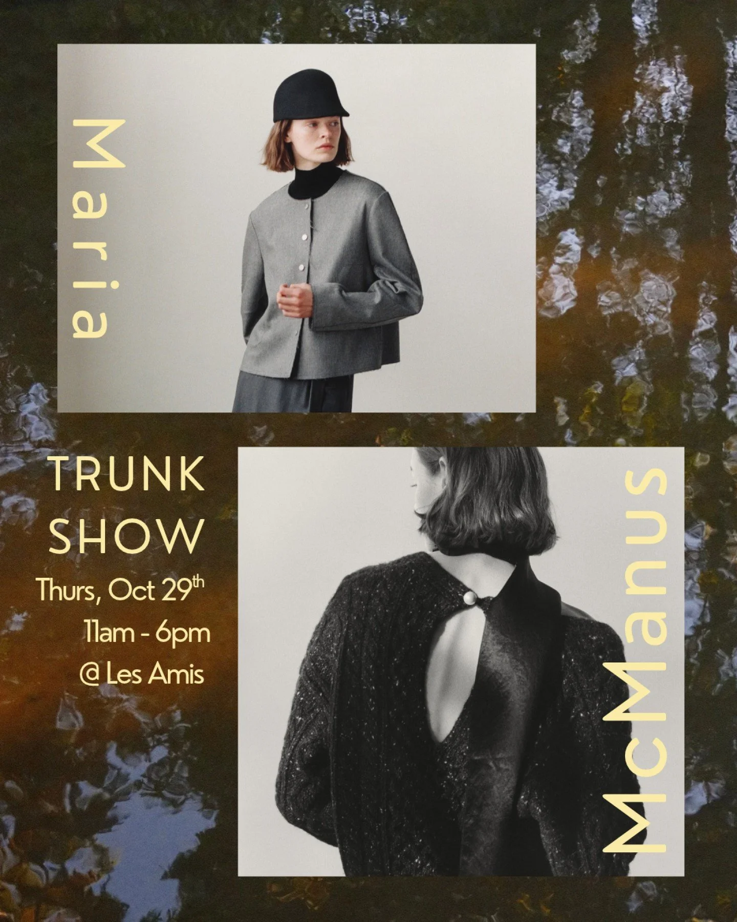 1 week away from @maria_mcmanus_ 🤩 Swipe for some sneak peeks! 

Maria McManus is a New York-based designer known for luxurious, modern essentials with a lighter footprint. Her collections are crafted from the world&rsquo;s most responsible fibers -