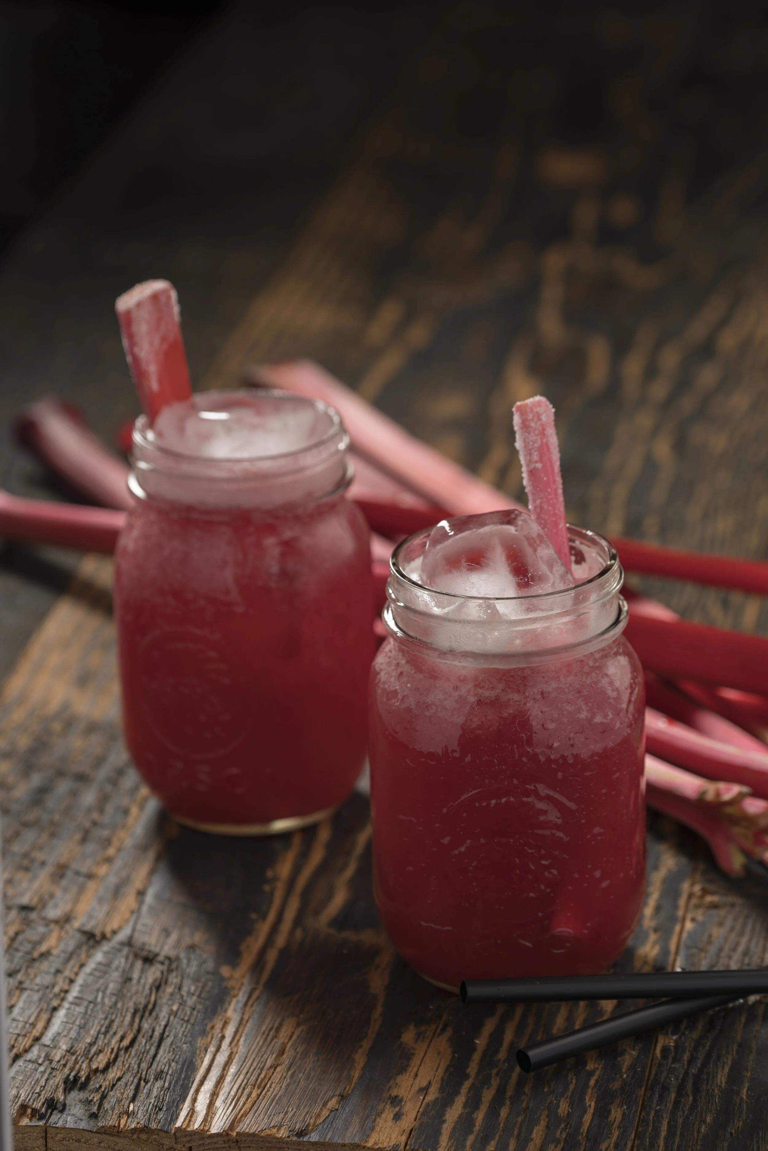Backyard Rhubarb Lemonade