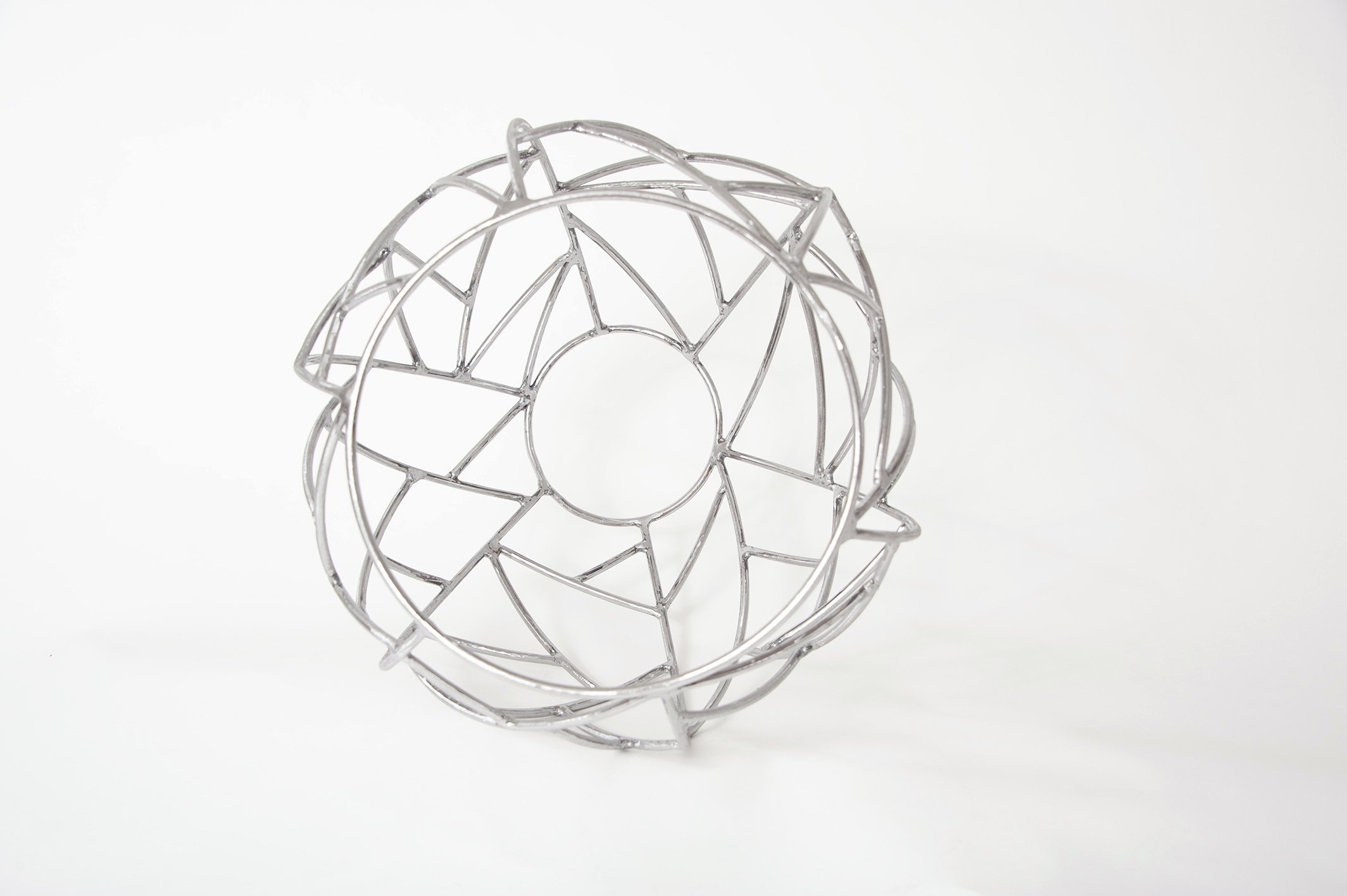 minimalist abstract metal sculpture