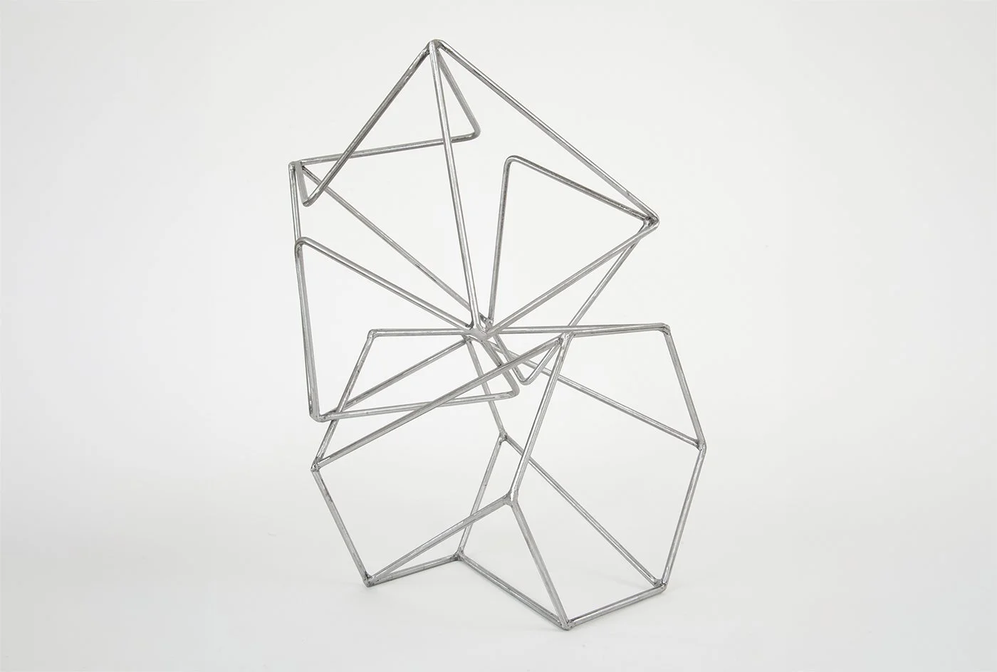 minimalist abstract metal sculpture