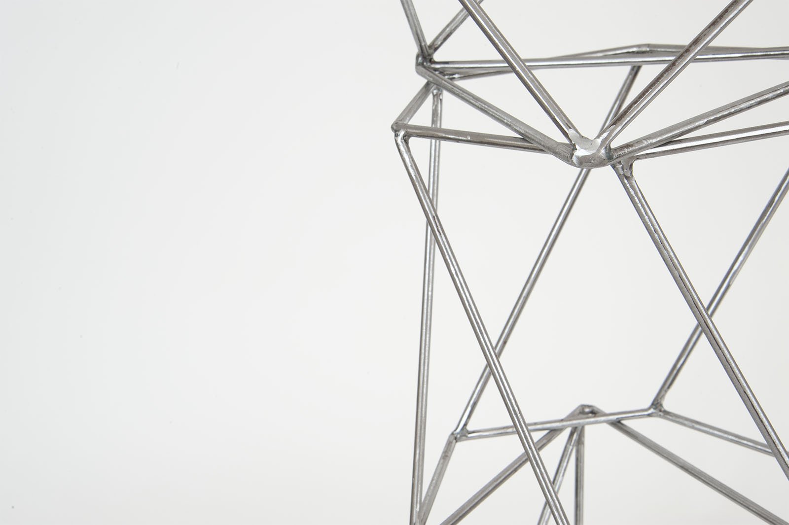 minimalist abstract metal sculpture