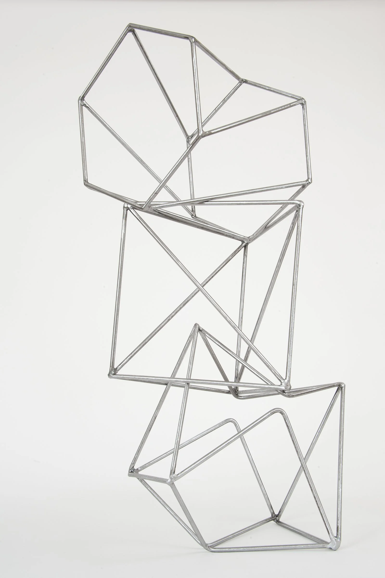 minimalist abstract metal sculpture