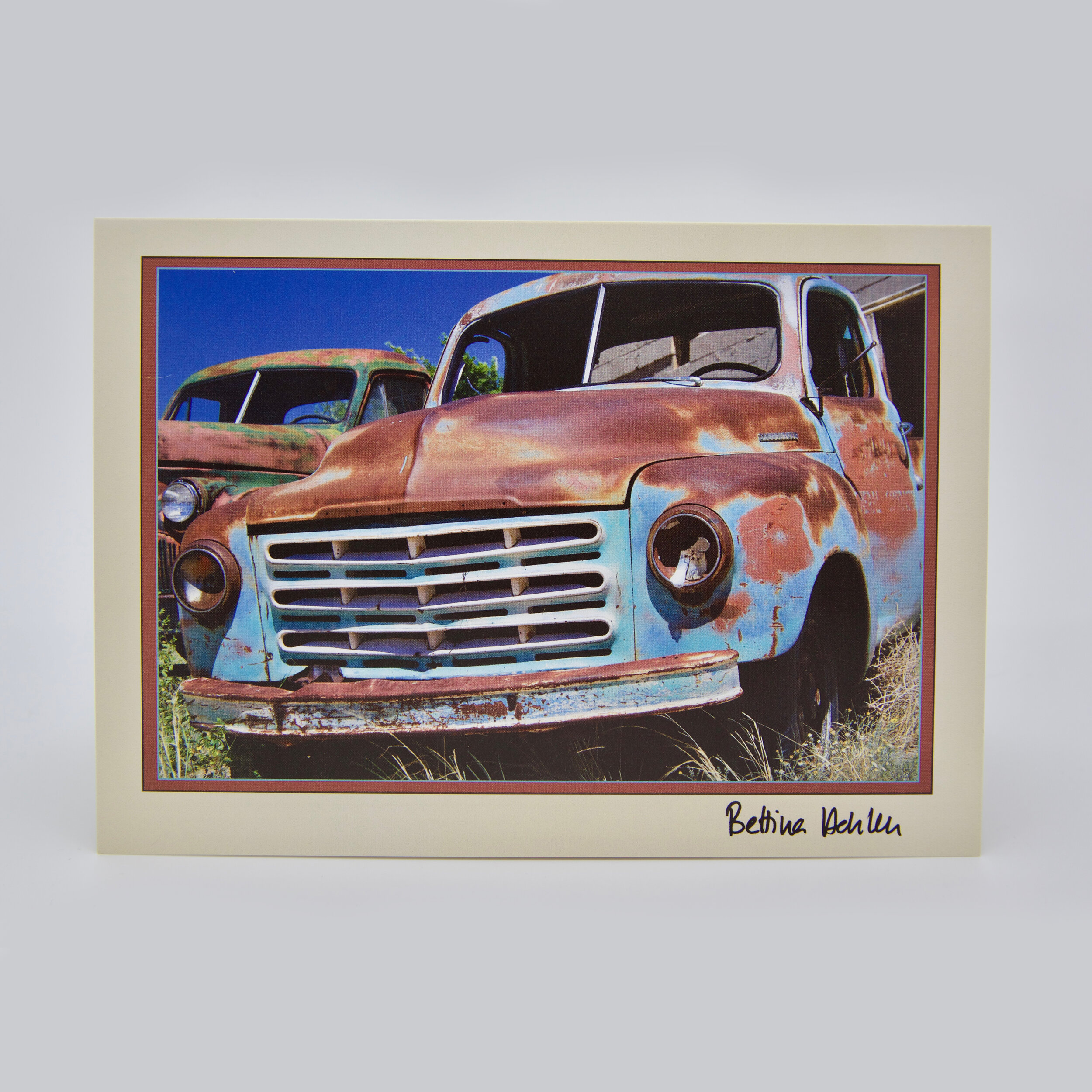 Photo Greeting Card 5"x7" - Rusty Trucks