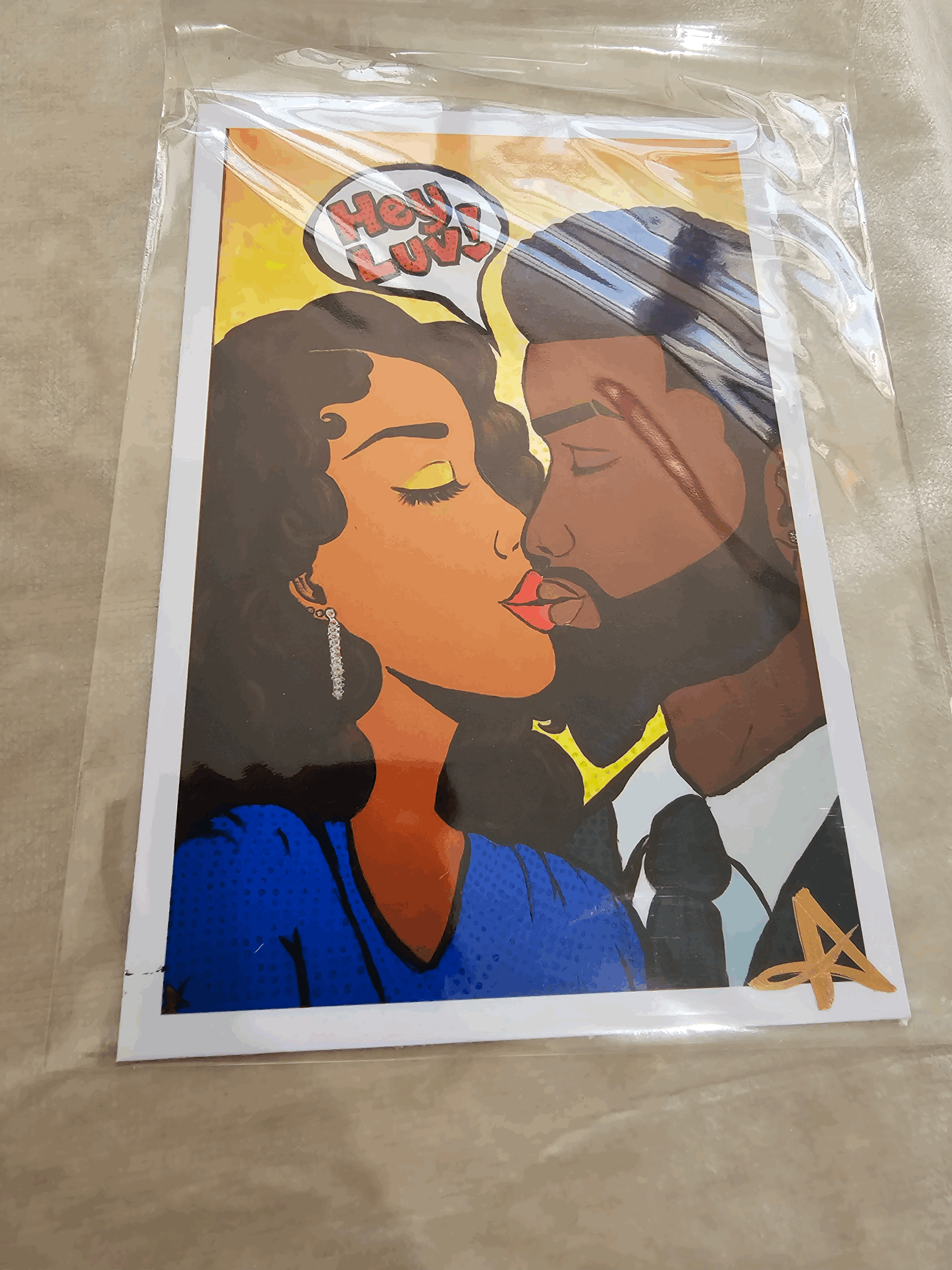 "Hey Luv" Art Print