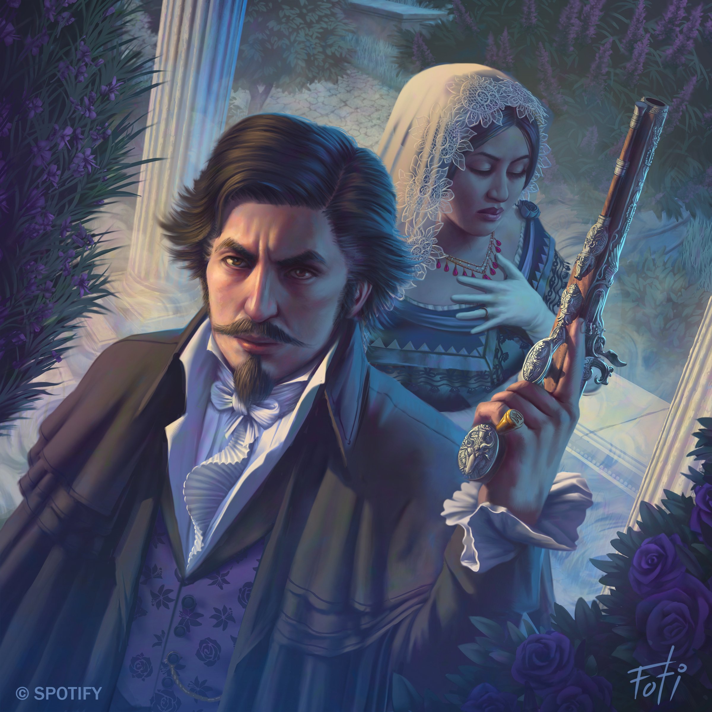 The Count of Monte Cristo audiobook cover for Spotify
