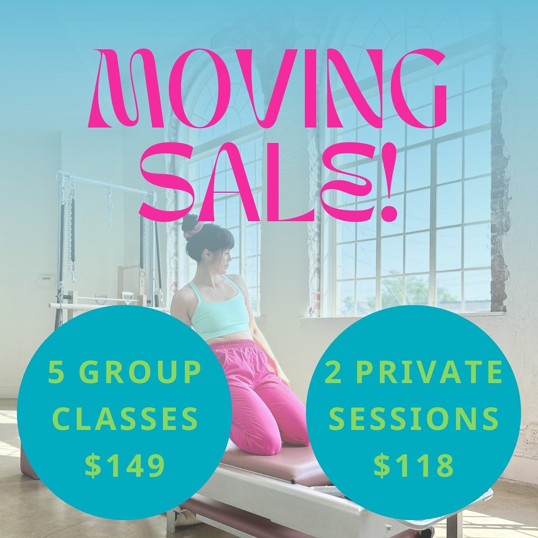 🎉 We&rsquo;re Moving! Let&rsquo;s Celebrate with a SALE! 🎉
Era Pilates is making a big move to the Murphy Arts Building on July 1st &mdash; and you&rsquo;re invited to join the celebration!

💥 Limited-Time Offers 💥
✨ 5 Group Classes for $149
✨ 2 