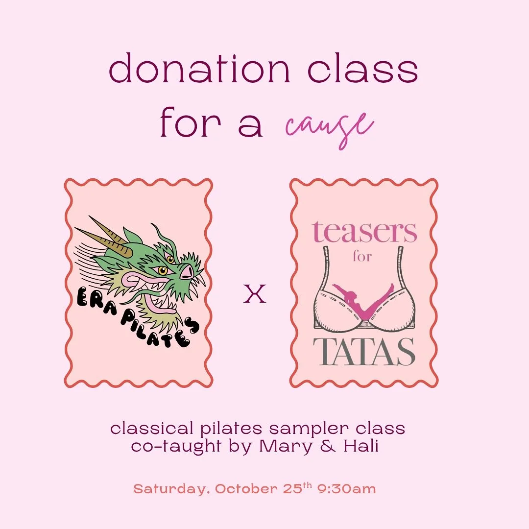 🩷 Classical Sampler &mdash; Donation Class for Teasers for Tatas 

I&rsquo;m so excited to host this special event &mdash; and even more excited that all of our new classical apparatus arrived just in time! I know many of you have been dying to try 