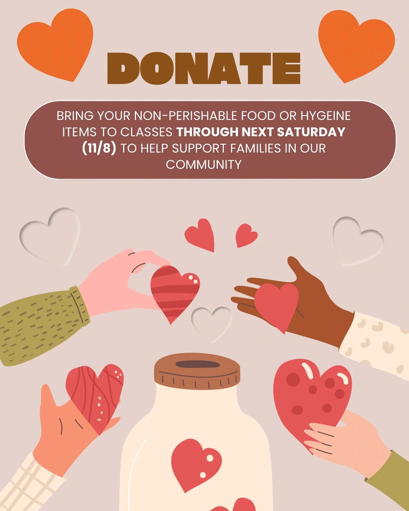 🚨 Community Food Drive at Era Pilates lead by @liz_does_pilates 🚨
 With SNAP benefits paused starting Nov 1st, many Hoosier families are facing food insecurity &mdash; and our local food pantry is struggling to keep up.

We&rsquo;re stepping up to 