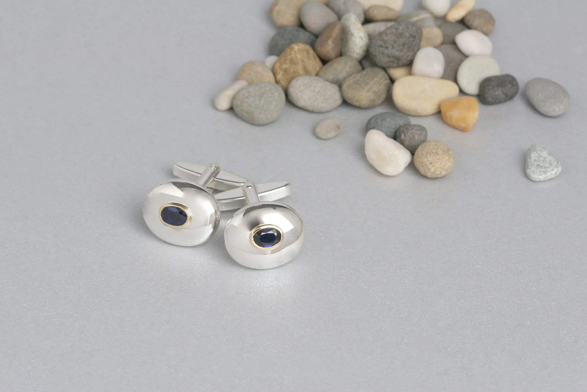 Sapphire+Silver+Cufflinks.webp