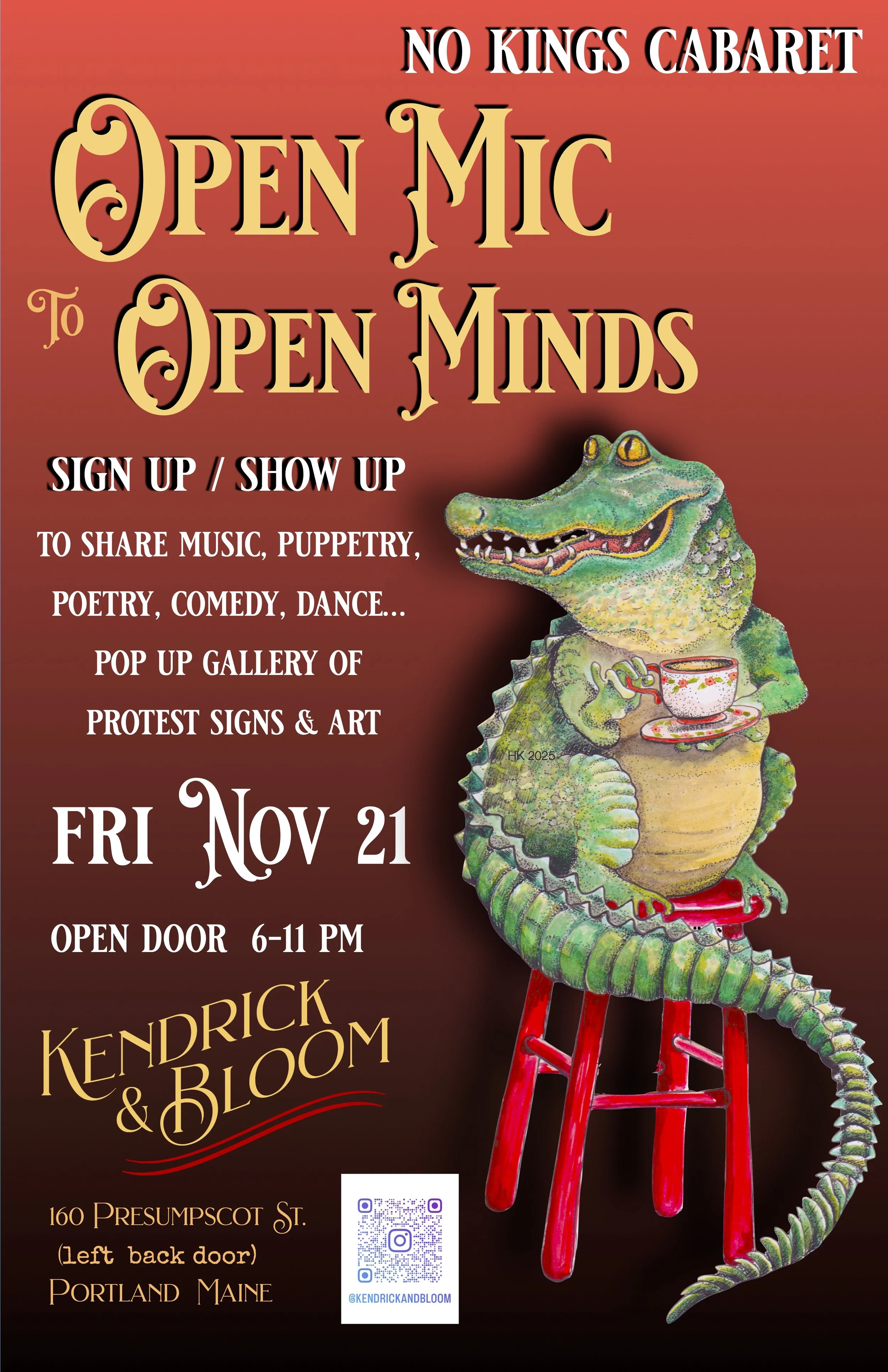 No Kings Cabaret OPEN MIC