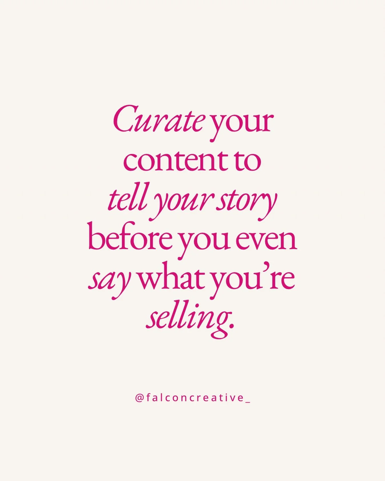 People don&rsquo;t connect to &ldquo;what&rdquo; you&rsquo;re selling, they connect to the &ldquo;why&rdquo; behind it. 

Do you ever catch yourself entranced in someone&rsquo;s content? Why? What about it is grabbing your attention? 

It&rsquo;s lik