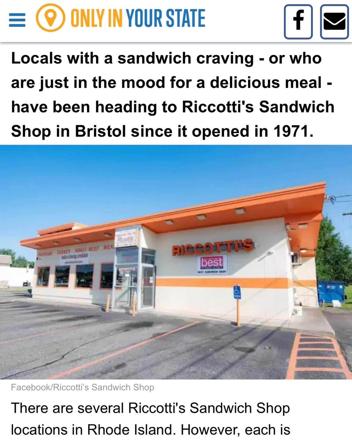Thanks for the great write up @only_in_rhode_island! Check them out for some great ideas on must-visit spots and local gems! 

Check out the article below:

https://www.onlyinyourstate.com/rhode-island/restaurant-with-massive-sandwiches-ri/amp/

#ric