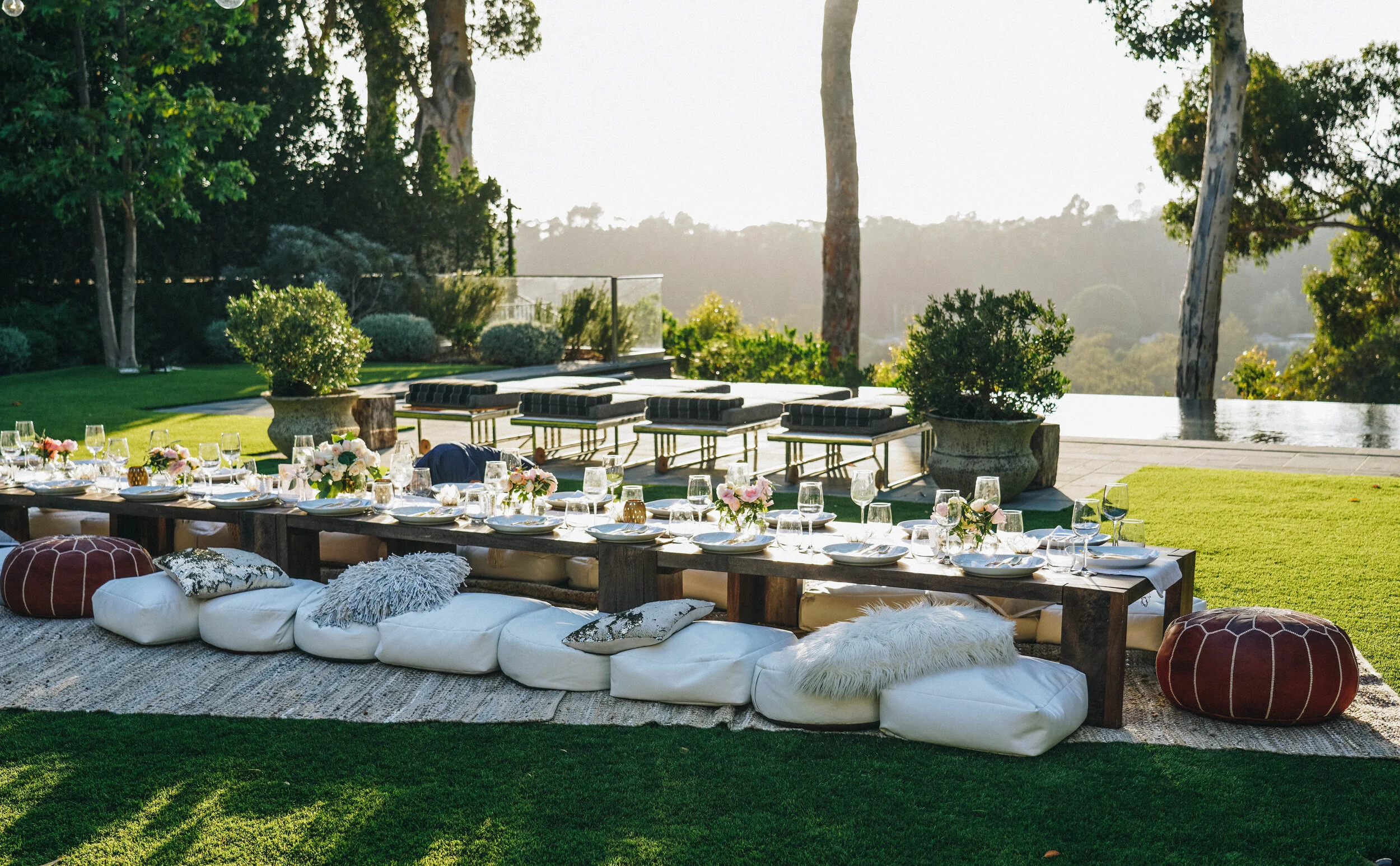 A boho style dining experience