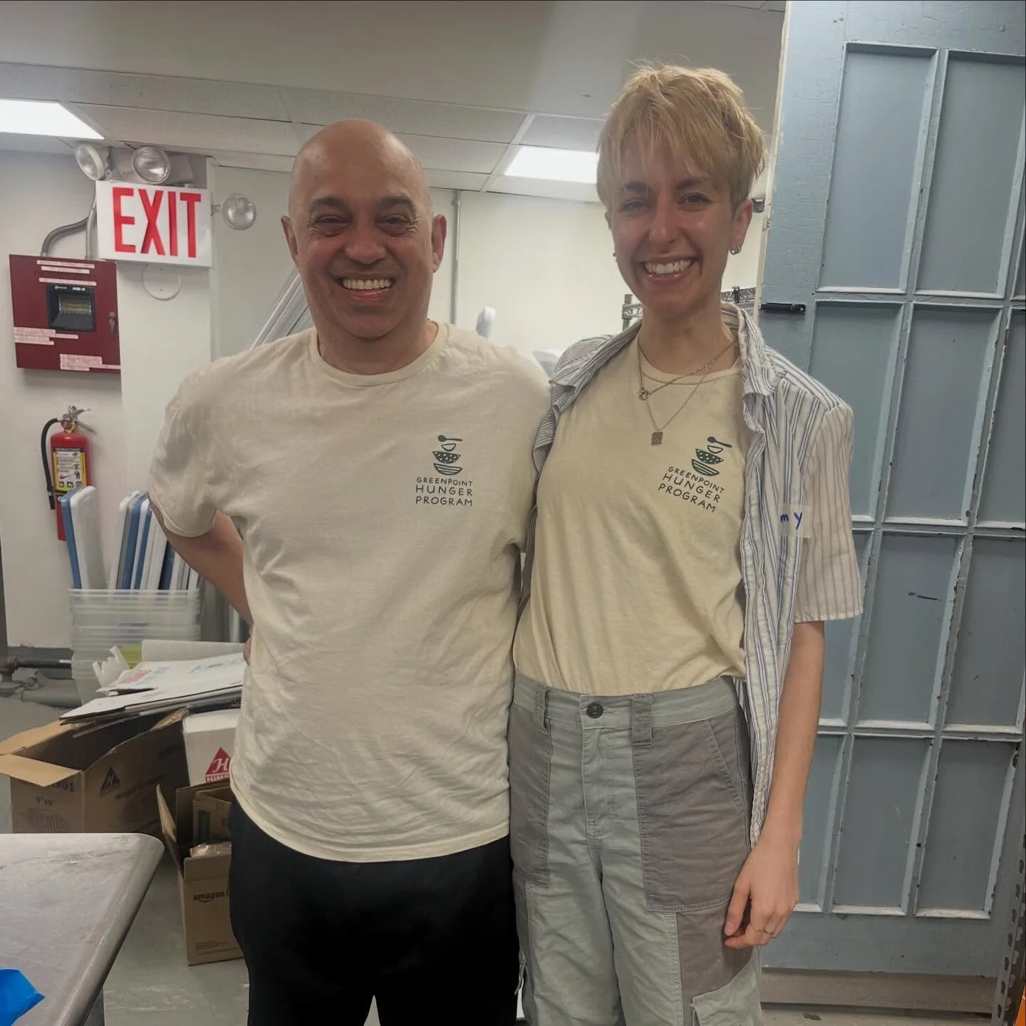 Hunger program twins! Come by on a Tuesday or Thursday this week to pick up a t shirt AND a subway outreach kit for yourself or a neighbor (fresh socks, wipes, snacks, and hygiene items). We take care of us.