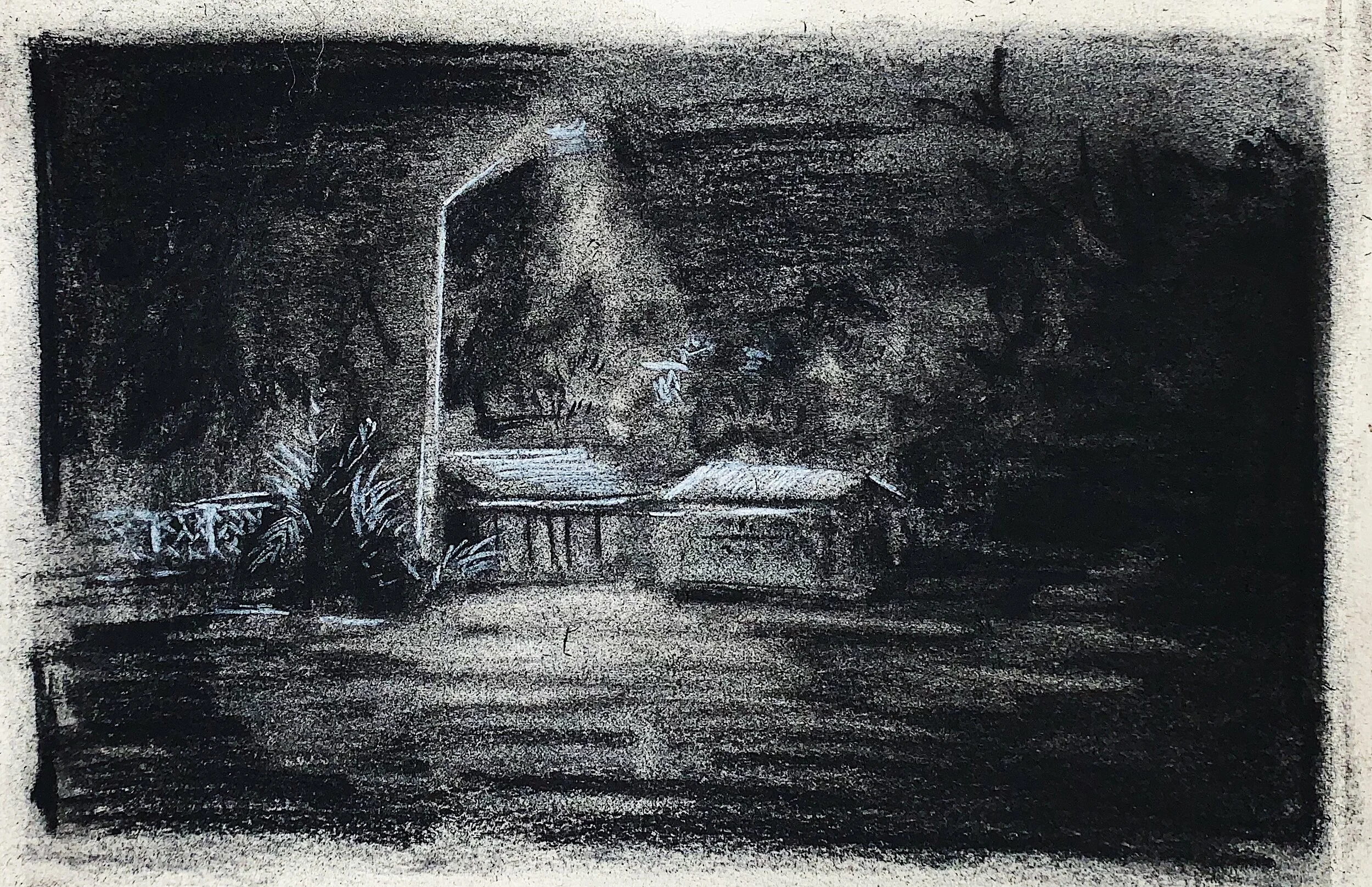   untitled study   charcoal on paper  5” x 7.5” 