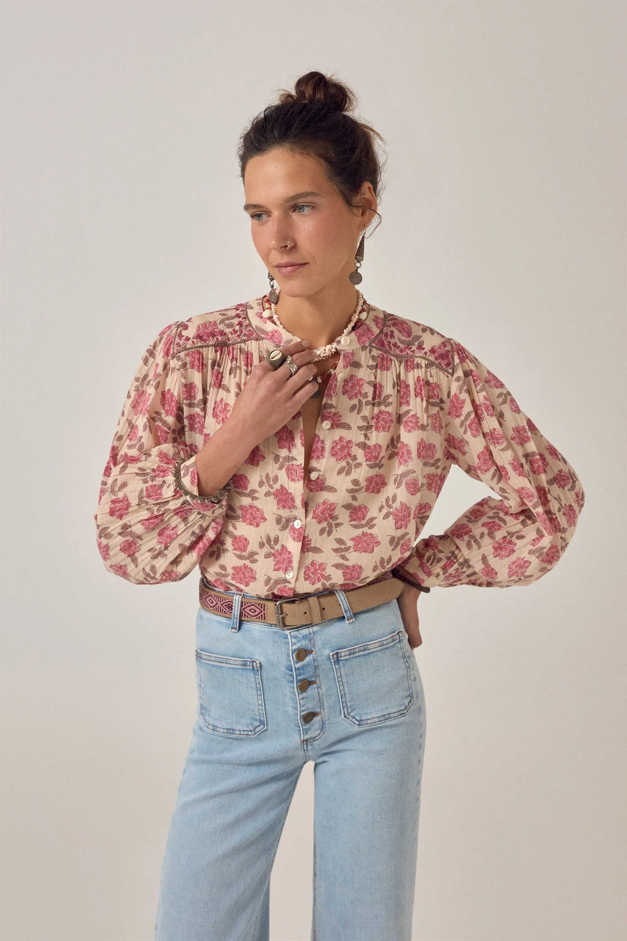 Maison-Hotel-Lennox-Blouse-Roses-CottonWool