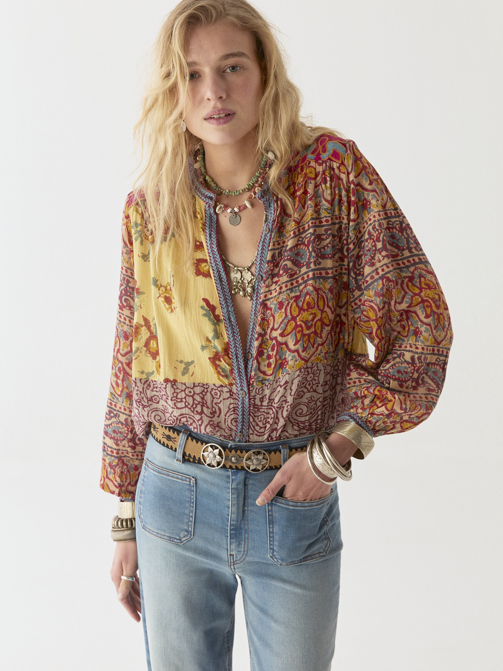 Maison-Hotel-Leandra-Blouse-Patchwork-CottonWool