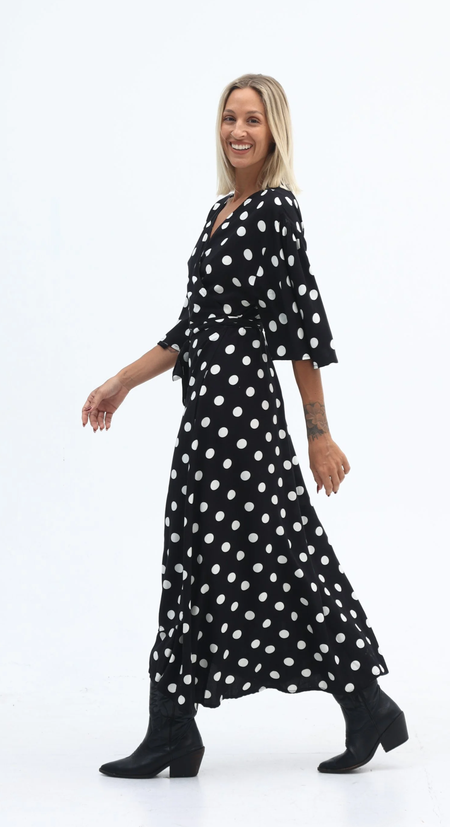 Carbon-C1084-Milo-Spot-Dress-CottonWool