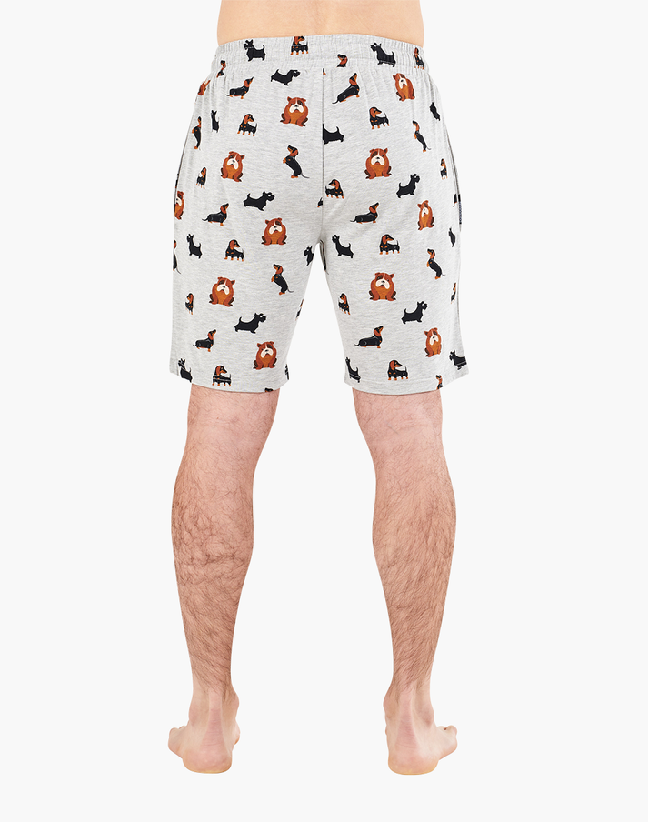 Bamboozld Yappy Days Bamboo Jersey Sleep Shorts — Cotton Wool | Womens ...