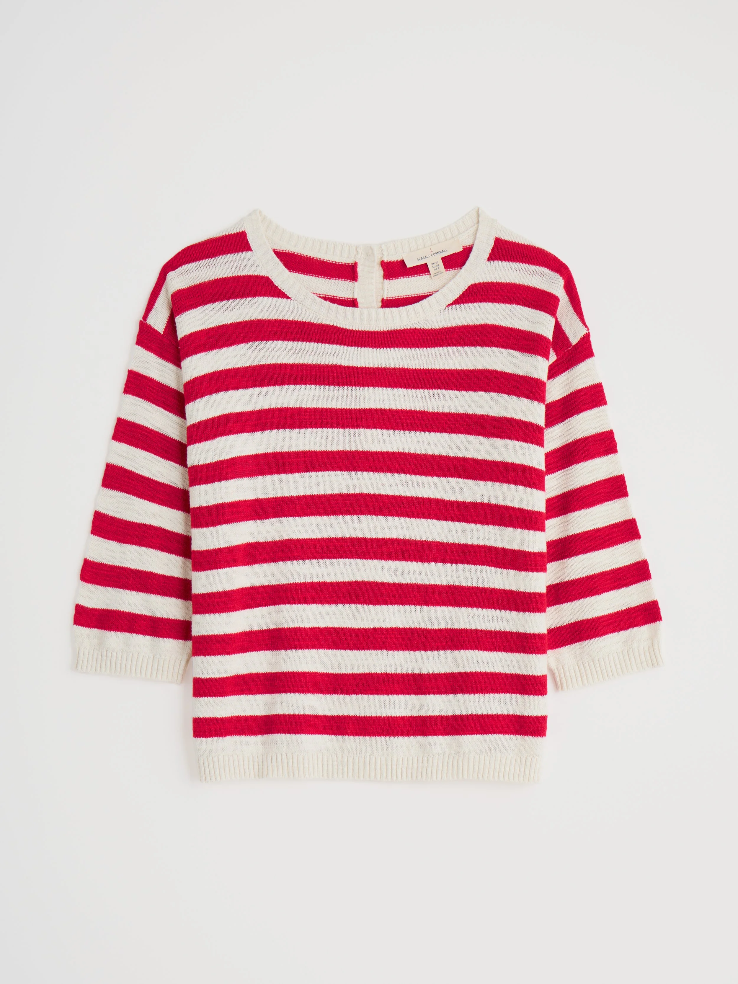 Seasalt-Knavock-Striped-Jumper-Scarlet-CottonWool
