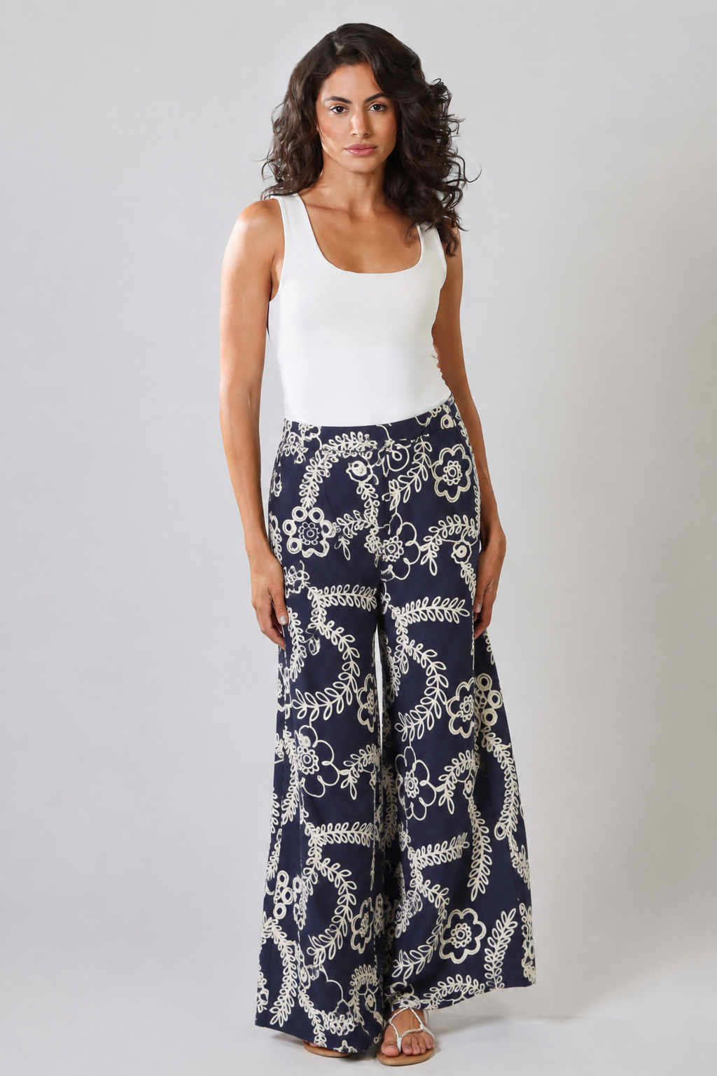 Traffic-People-Rene-Pants-Navy-CottonWool-10972-033