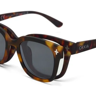 Okkia Eyewear MagMask Clip On Giovanni Havana and Midnight